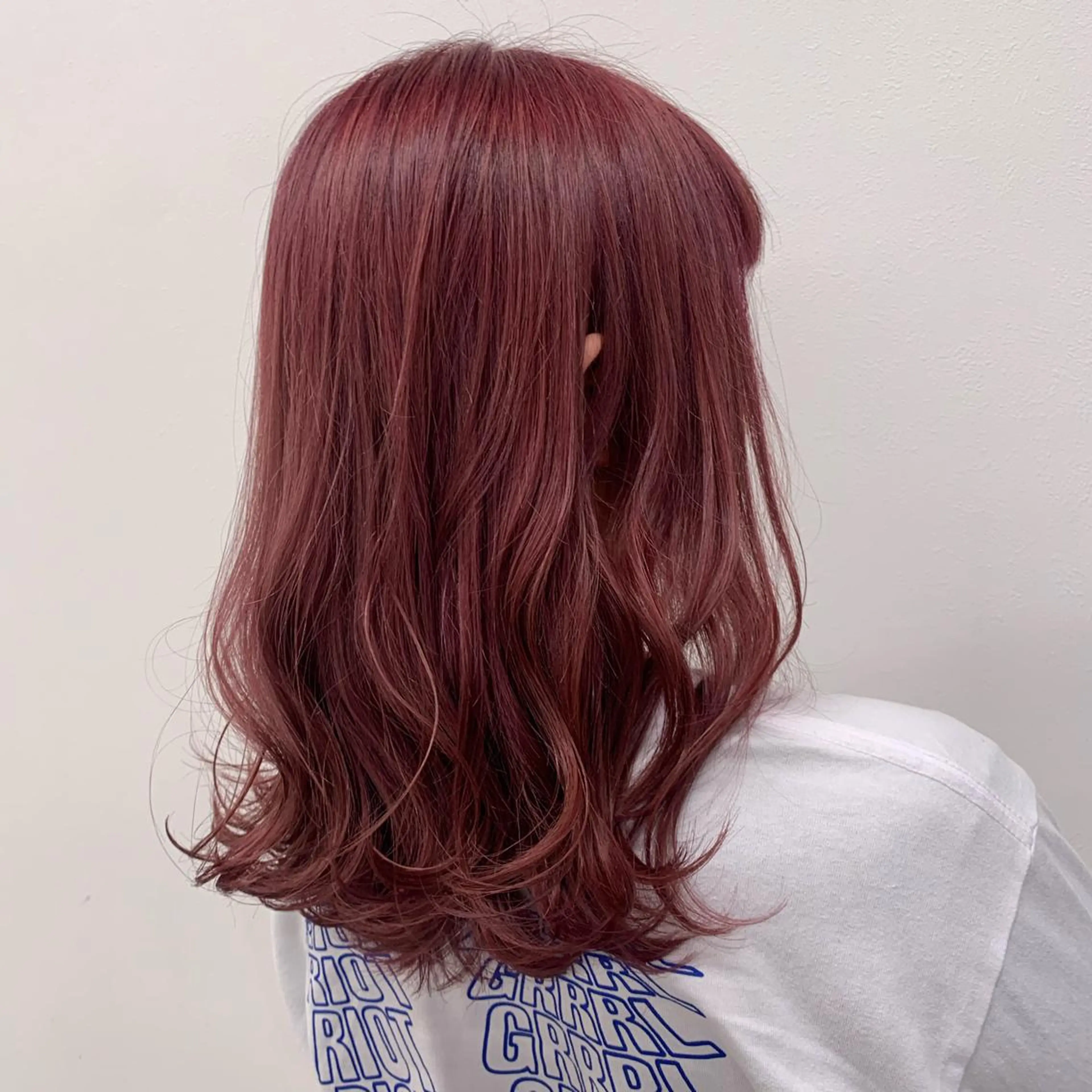 ミディアム カラー ピンクカラー 美髪矯正/透明感カラ ー🫧YUUKI🫧のヘアスタイル