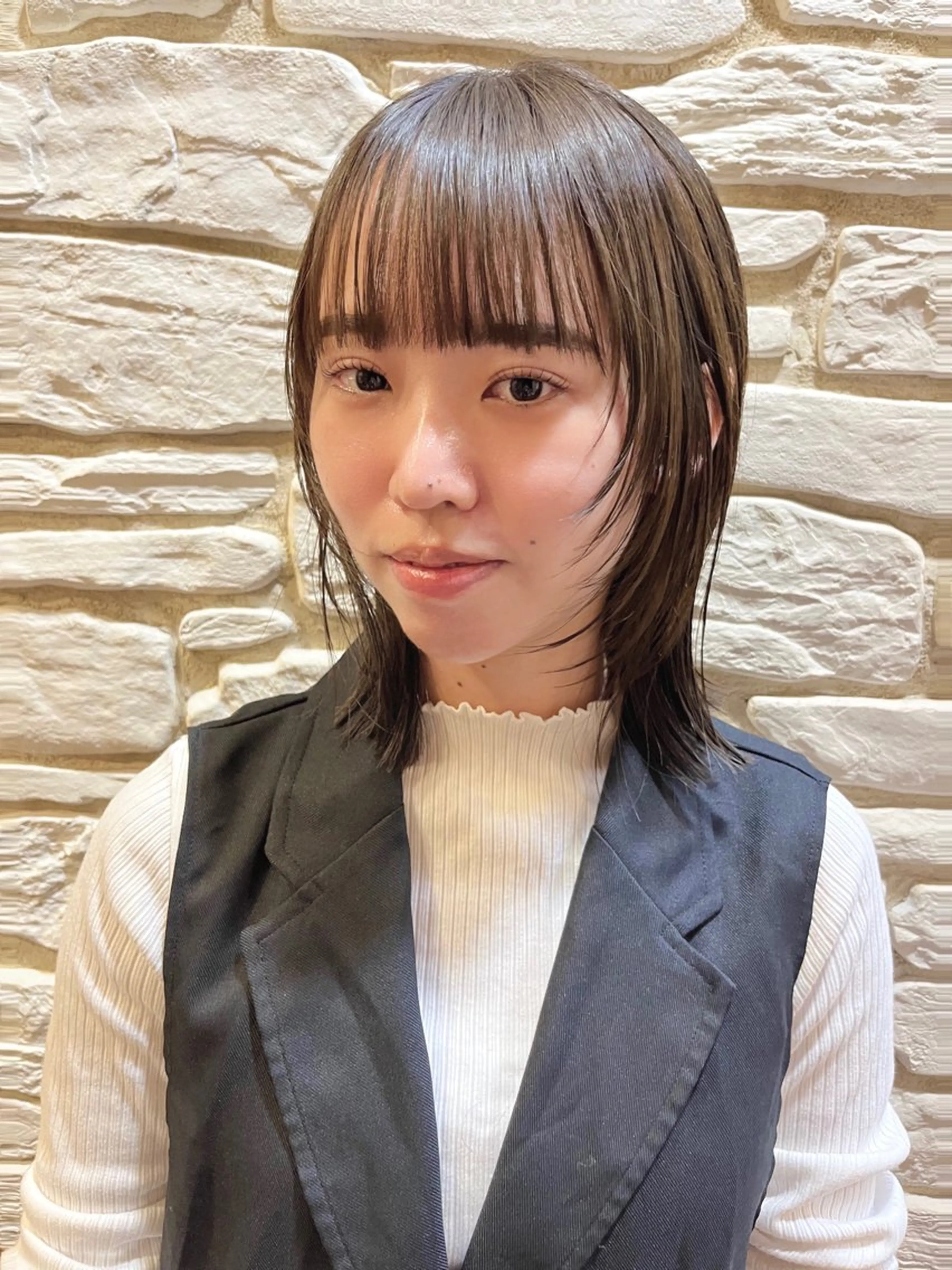 ミディアム カラー ヘアアレンジ カット ヘアカラー トリートメント 溝口 ひなこのマツエク・マツパデザイン