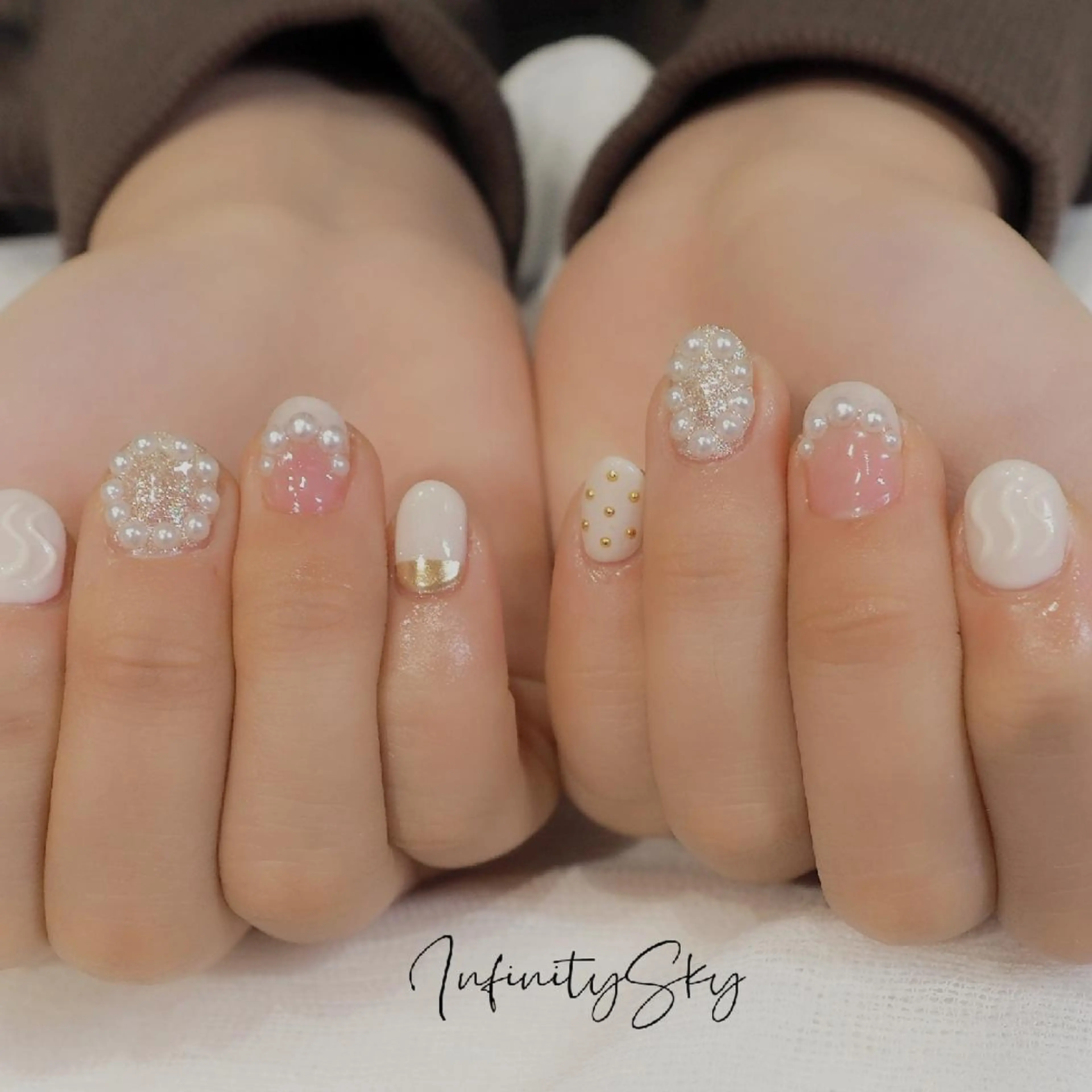 ネイル アートネイル ハンドネイル infinity skyのネイルデザイン