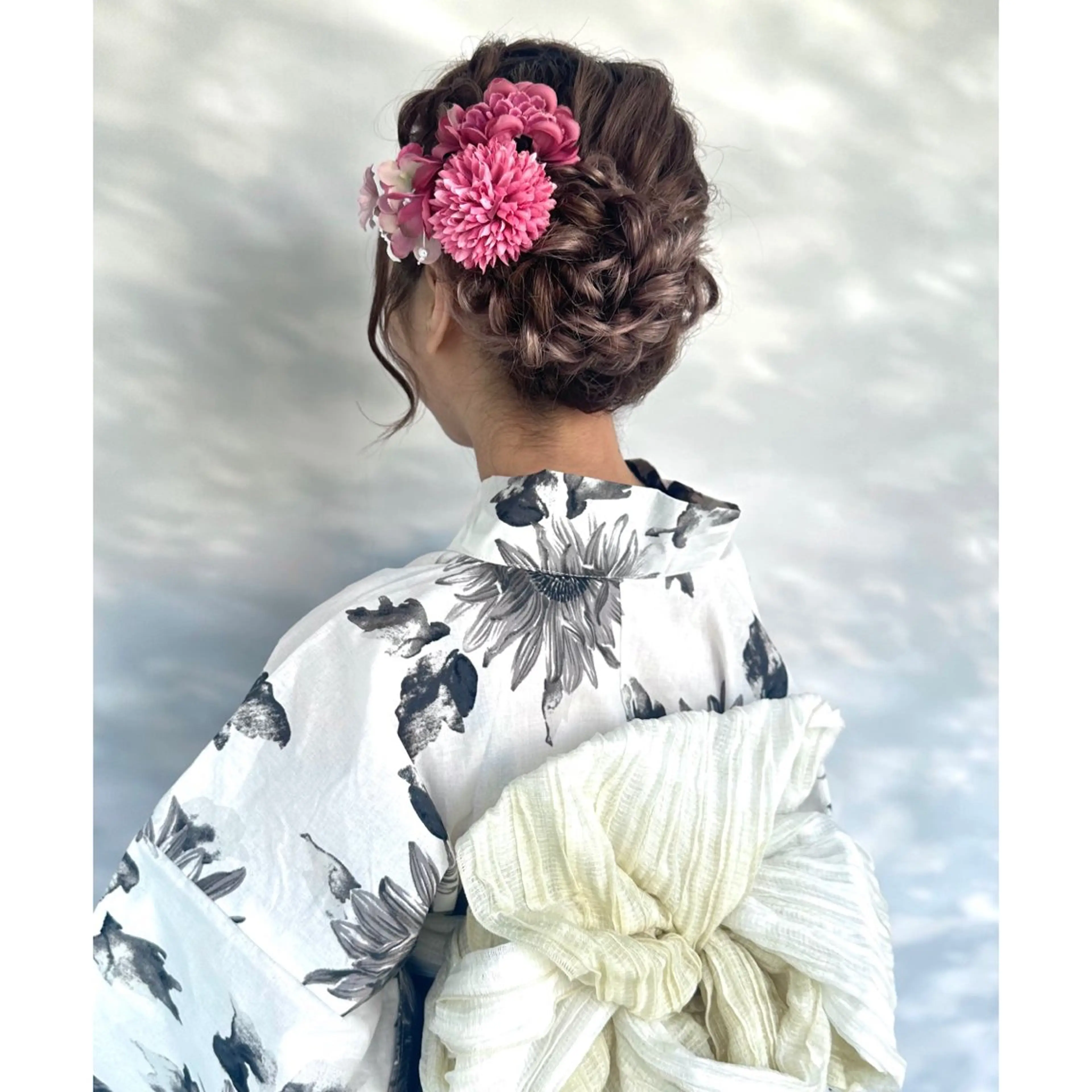 💞👘浴衣着付け＋ヘアセット🎀💞の写真