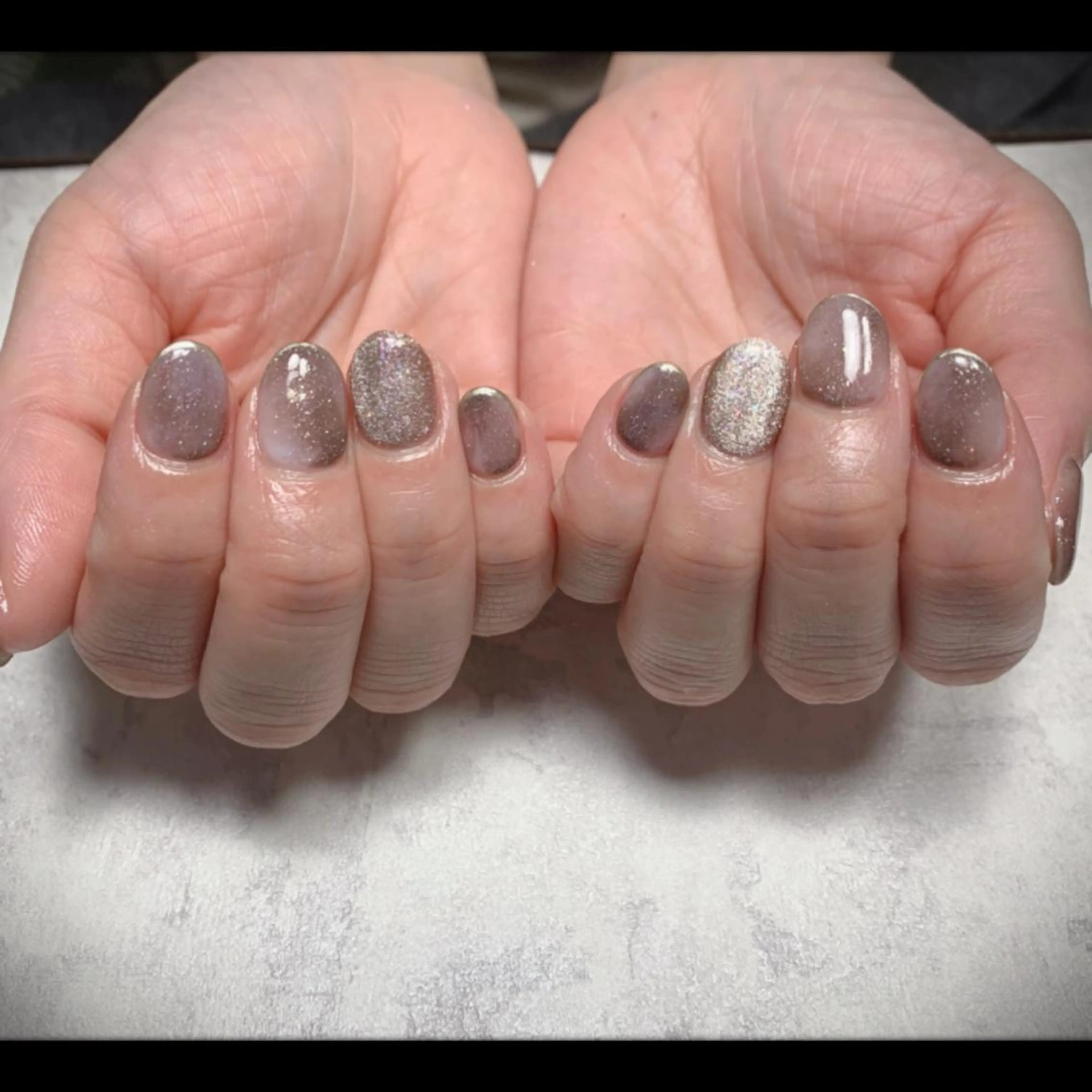 ネイル ゴールド 大理石ネイル(マーブル) ニュアンスネイル フットネイル M nail 市原市ちはら台のネイルデザイン