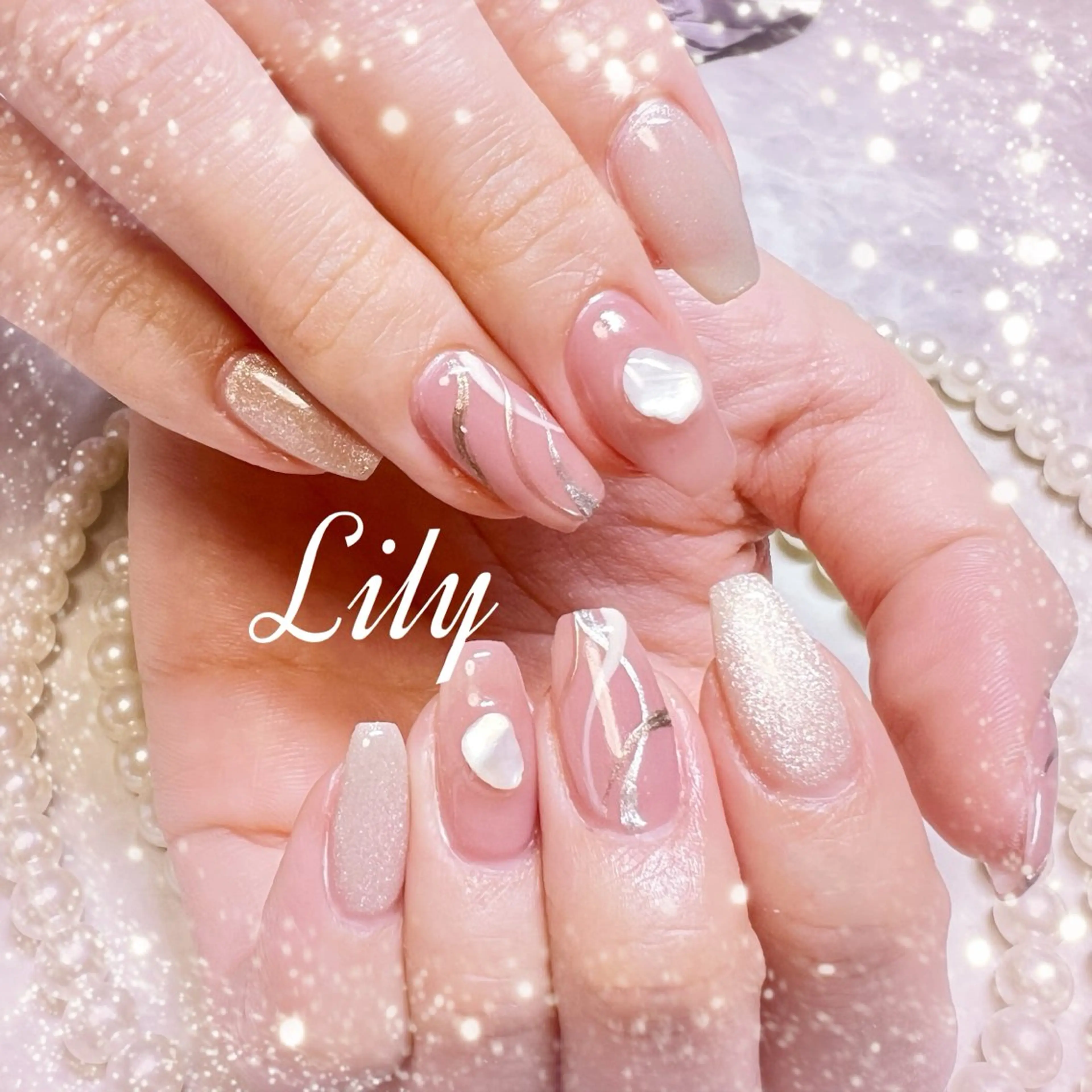 ネイル ハンドネイル Lily*nail 🌻Mii🌻のネイルデザイン