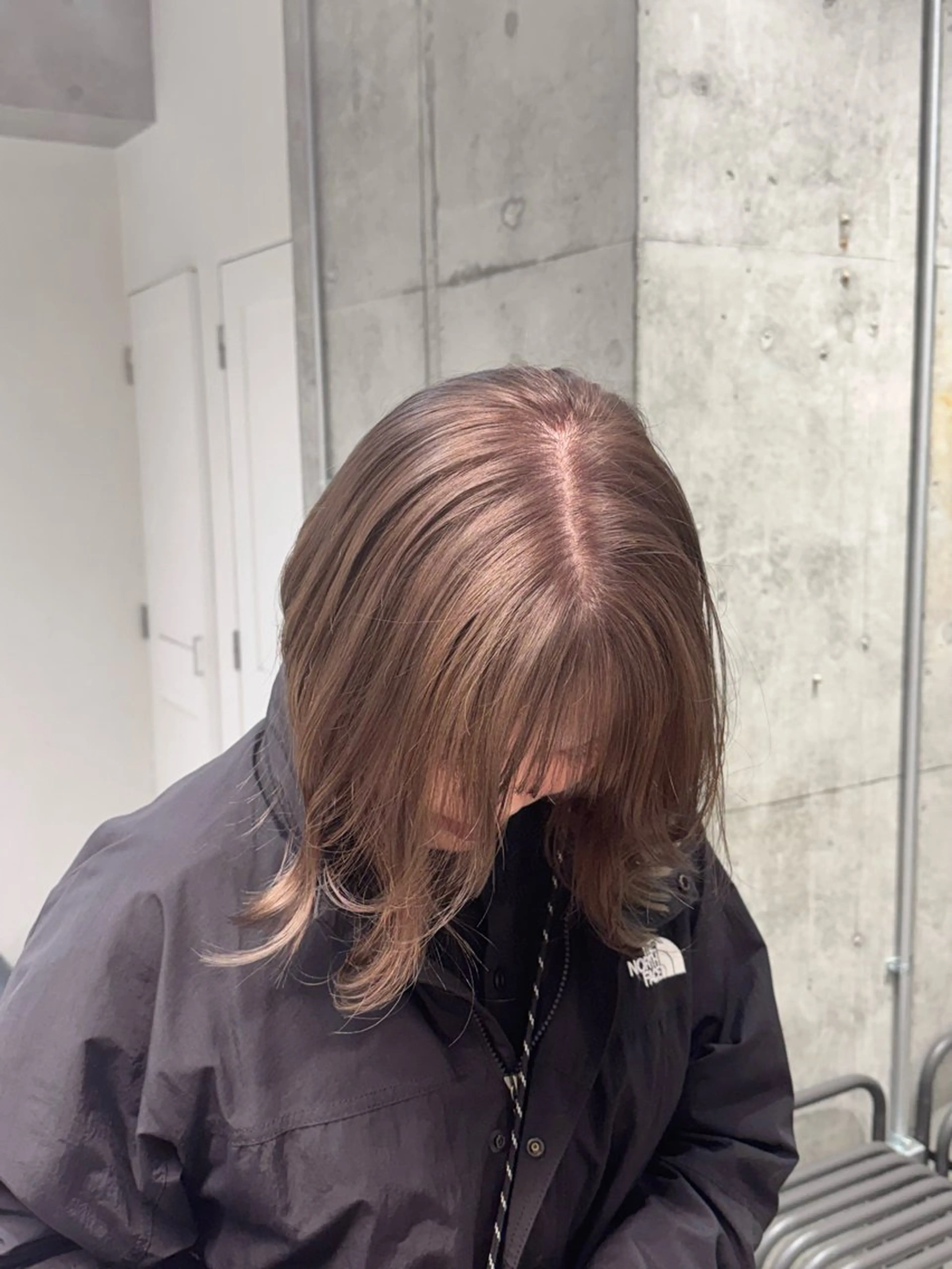 ミディアム カラー グレージュ ミルクティーグレージュ モデル募集中 🫧こうめ🫧のヘアスタイル