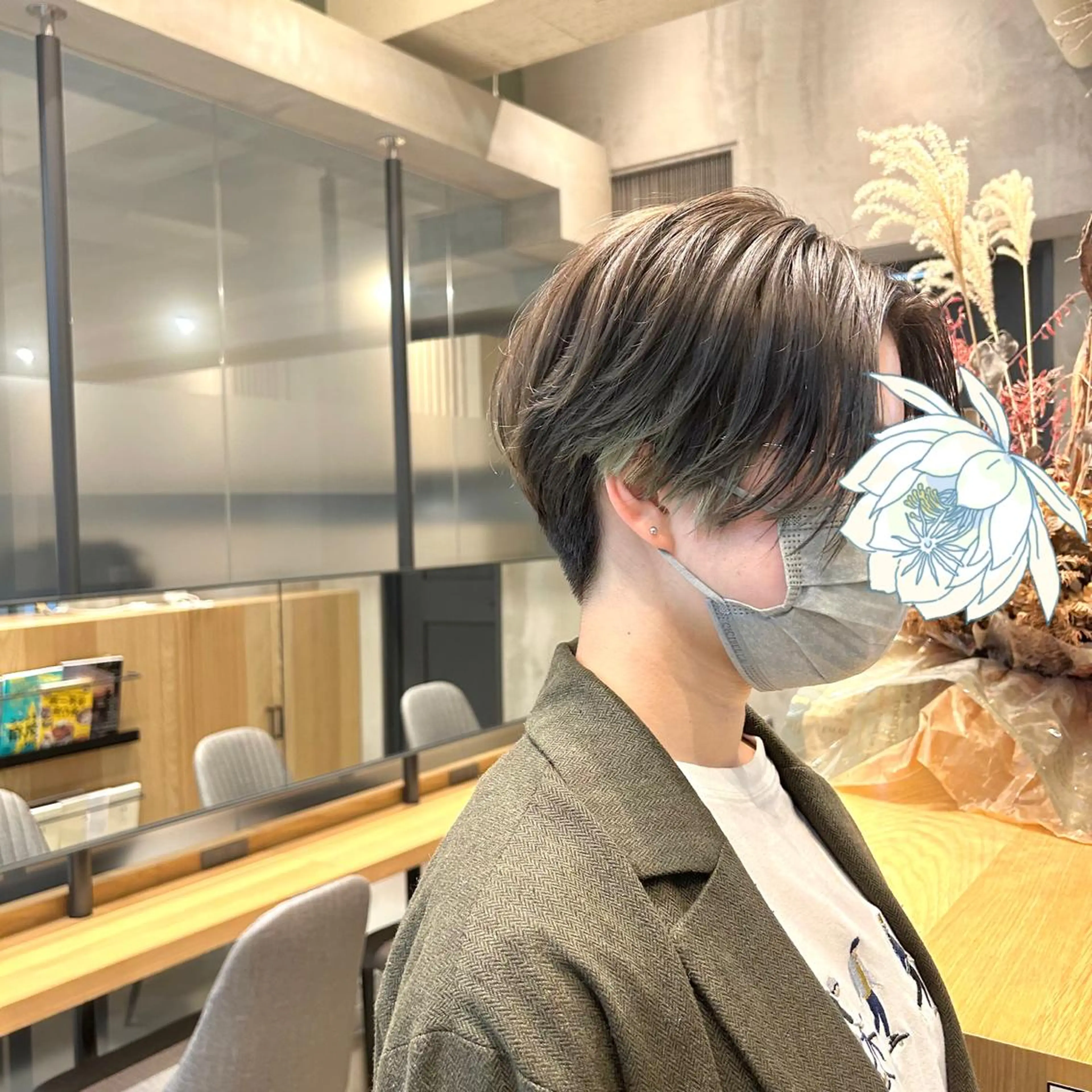 ショート 似合わせレイヤー・ボ ブ タナカ レイヤのヘアスタイル