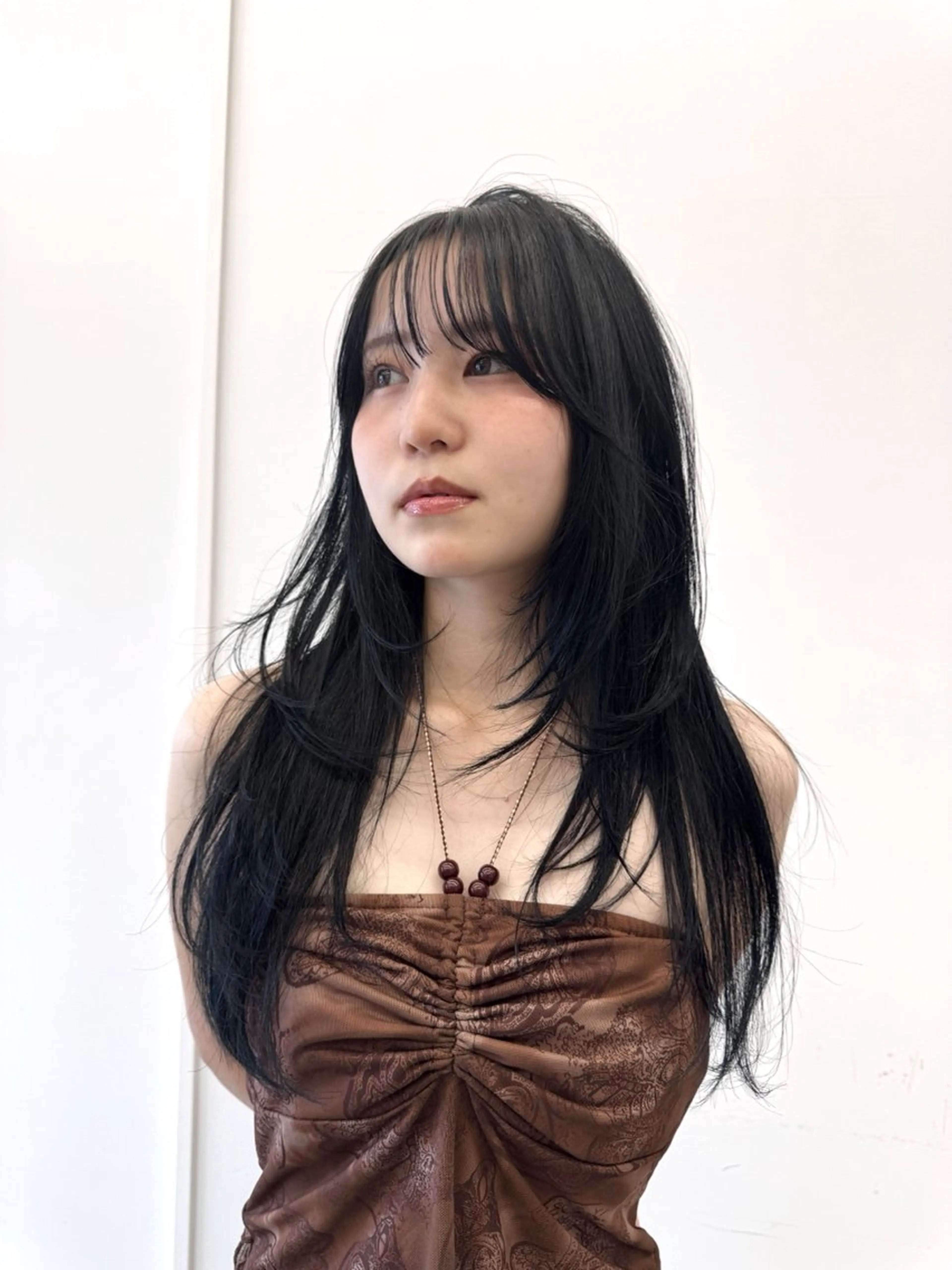 セミロング ヘアカラー saki/メンズパー マ・デザインカラーのヘアスタイル