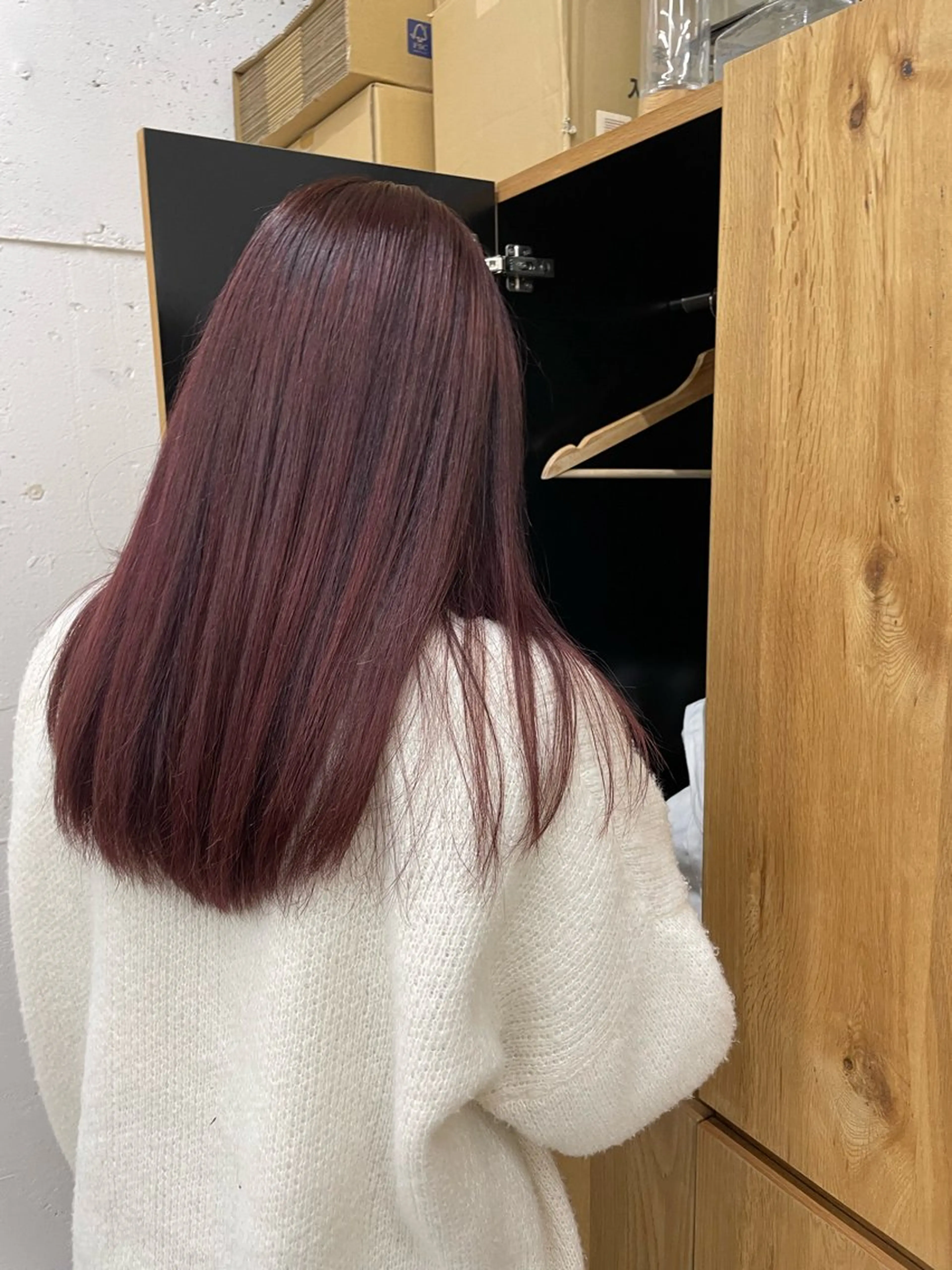 カラー レッドカラー suzu 🤍 【 grace 】のヘアスタイル