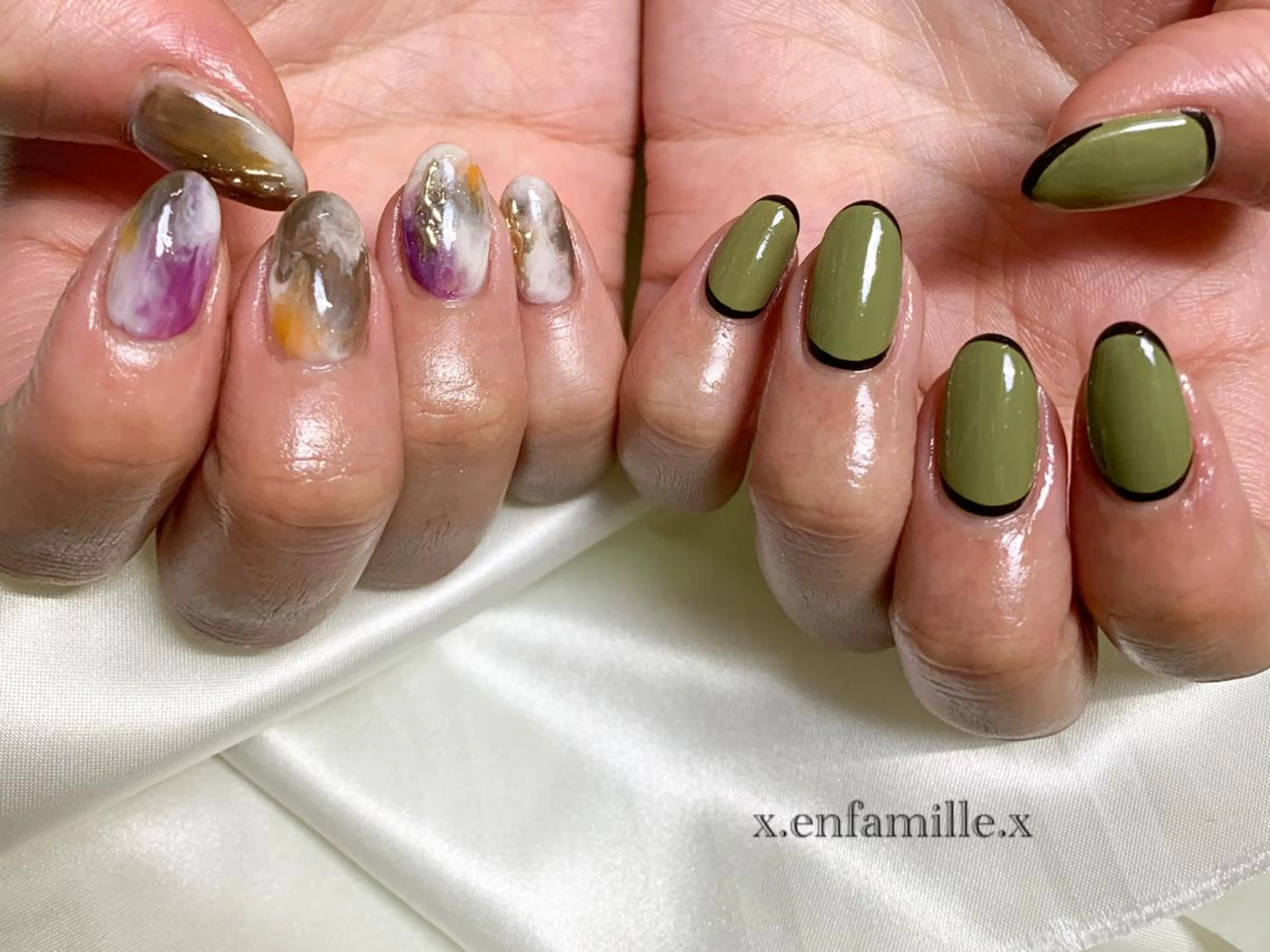 ネイル ハンドネイル nail salon en familleのネイルデザイン