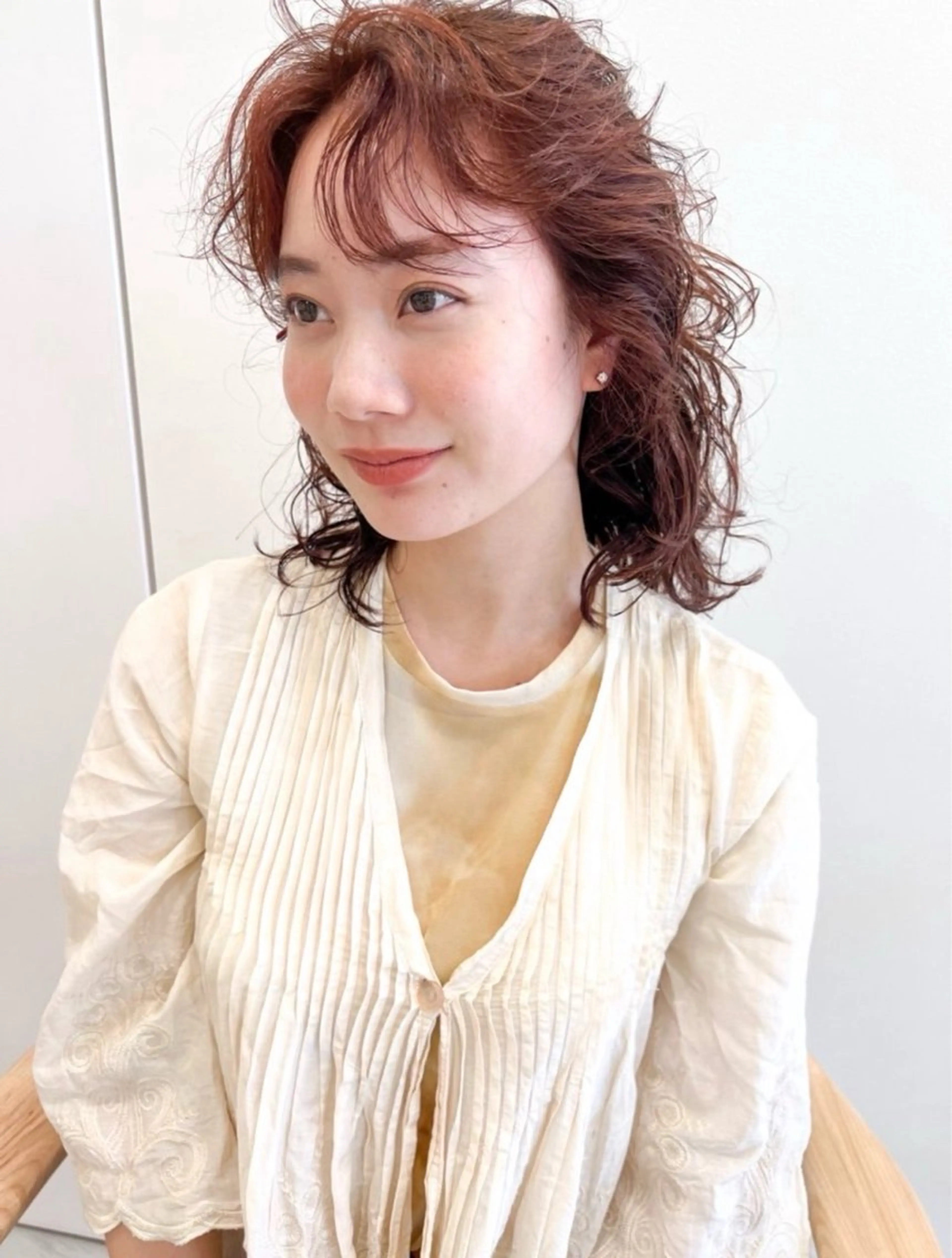 ☘️カット+ケアパーマ☘️「カラーしてる方向けのダメージレスパーマ」🫧の写真