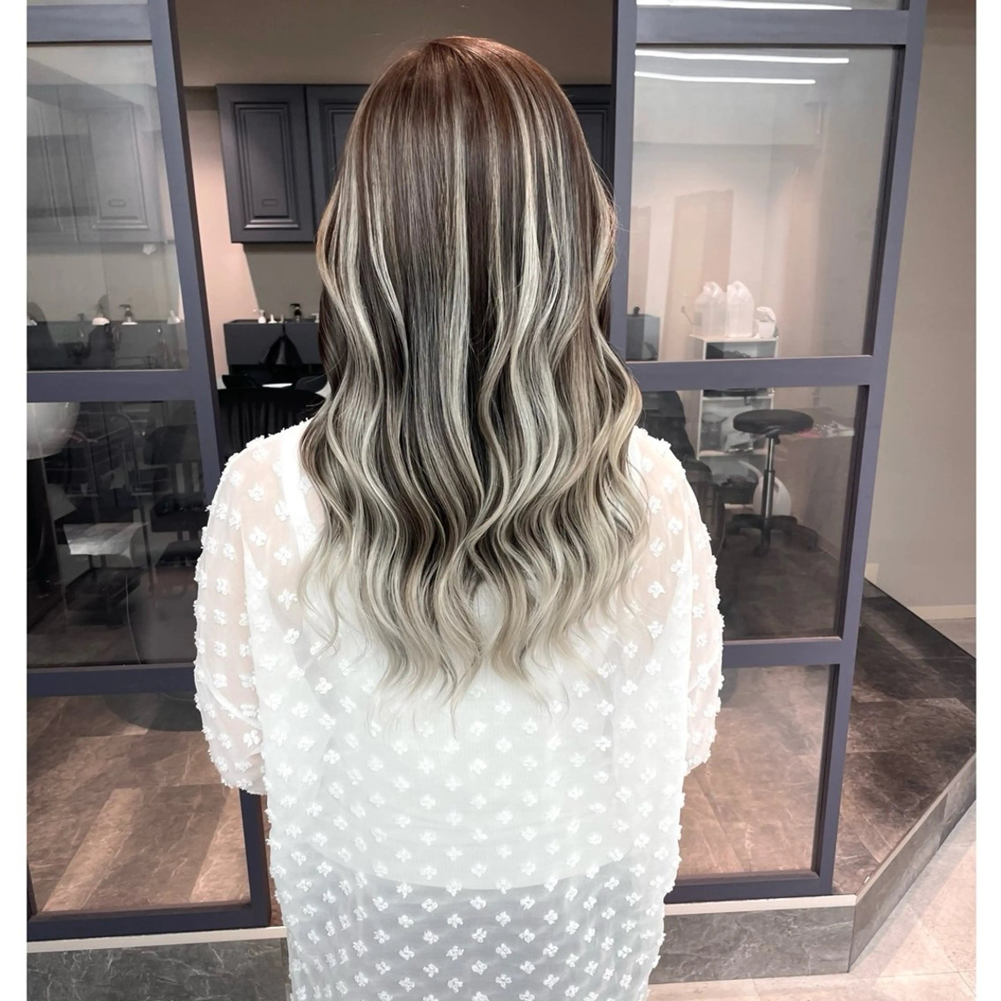 ロング カラー カット ヘアカラー トリートメント 奥山義進/大宮 /ダブルカラーのヘアスタイル