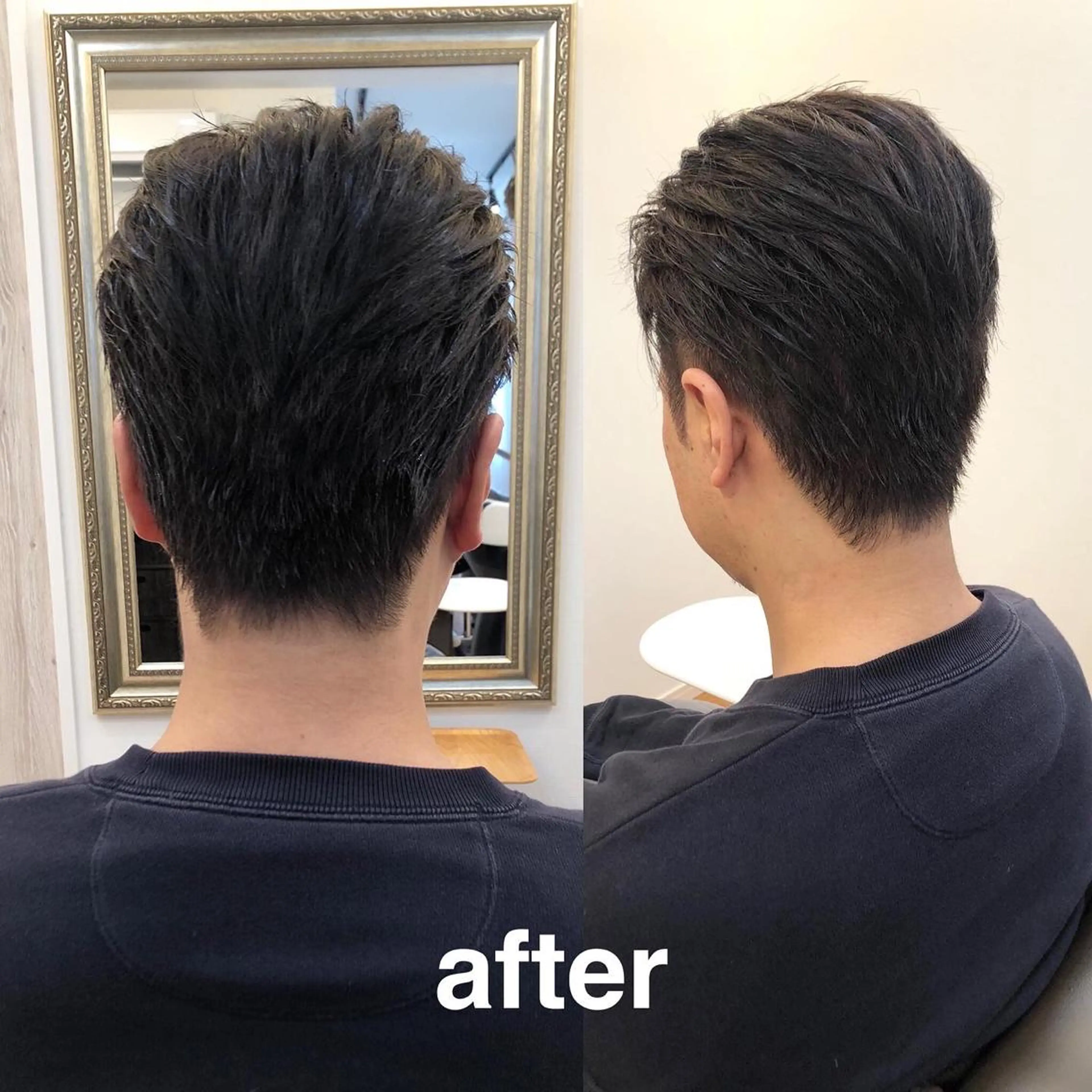 メンズ ツノガイ エリのヘアスタイル