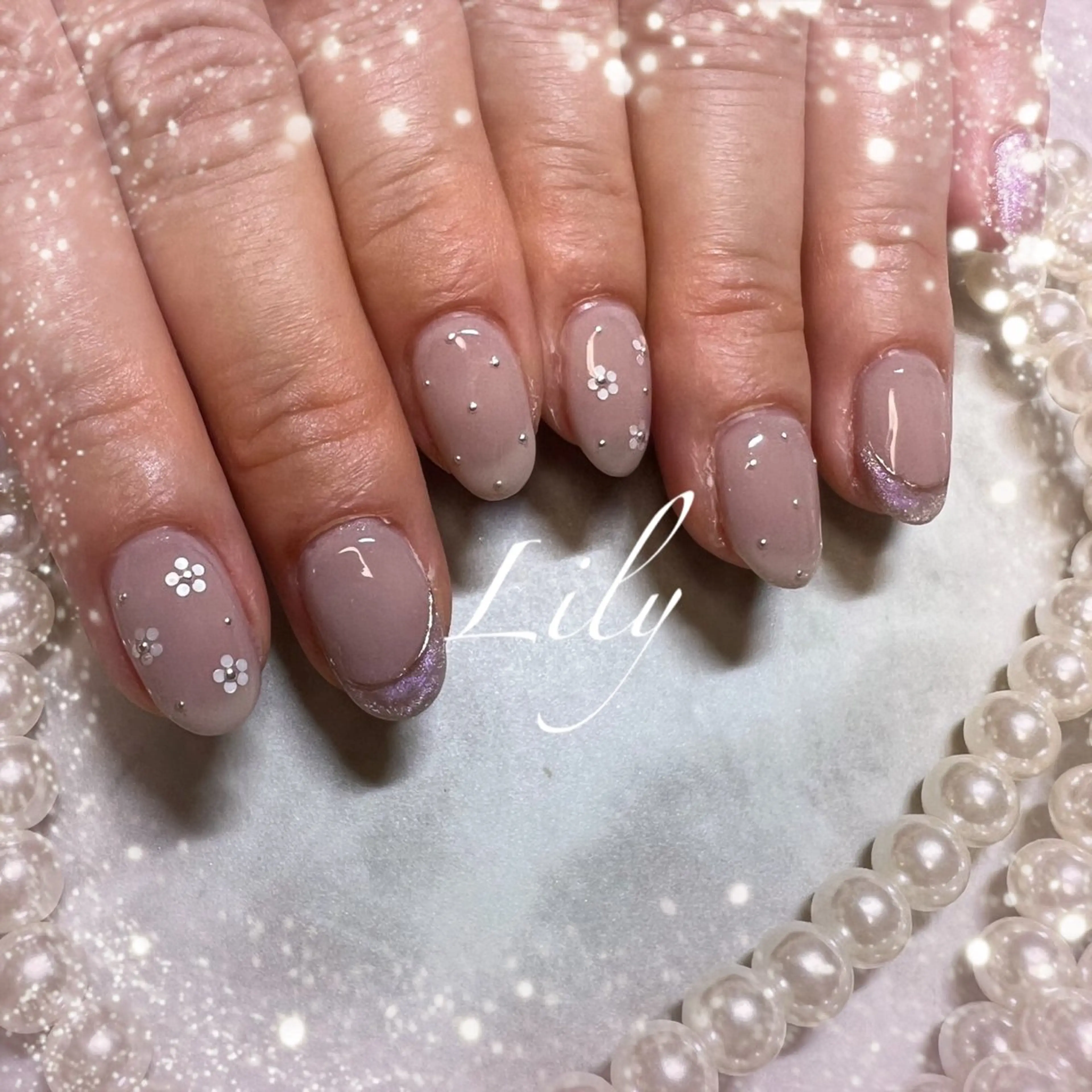 ネイル ハンドネイル Lily*nail 🌻Mii🌻のネイルデザイン