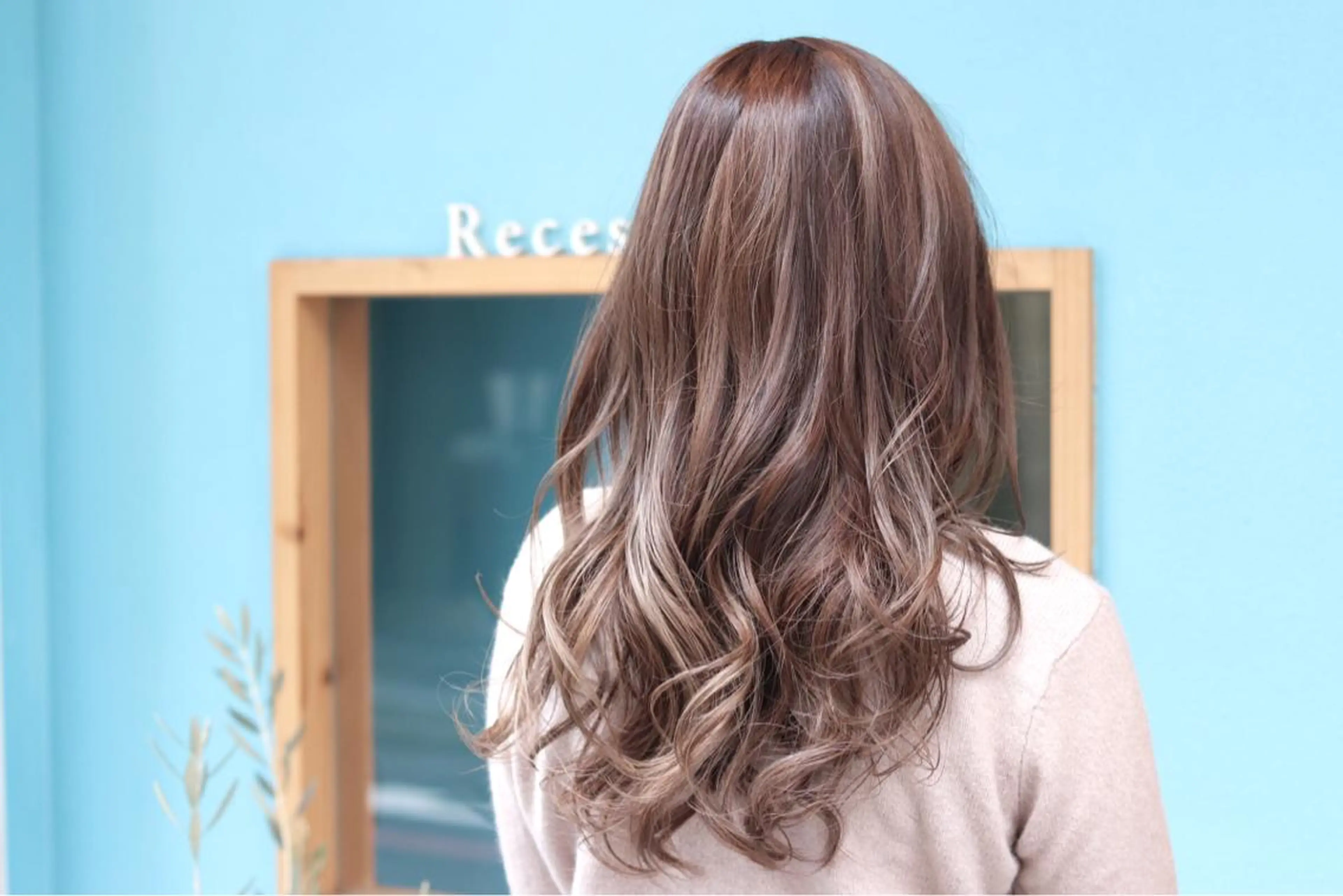 セミロング カラー ヘアアレンジ カット ヘアカラー トリートメント Recess hair所属・川内 政人のヘアスタイル