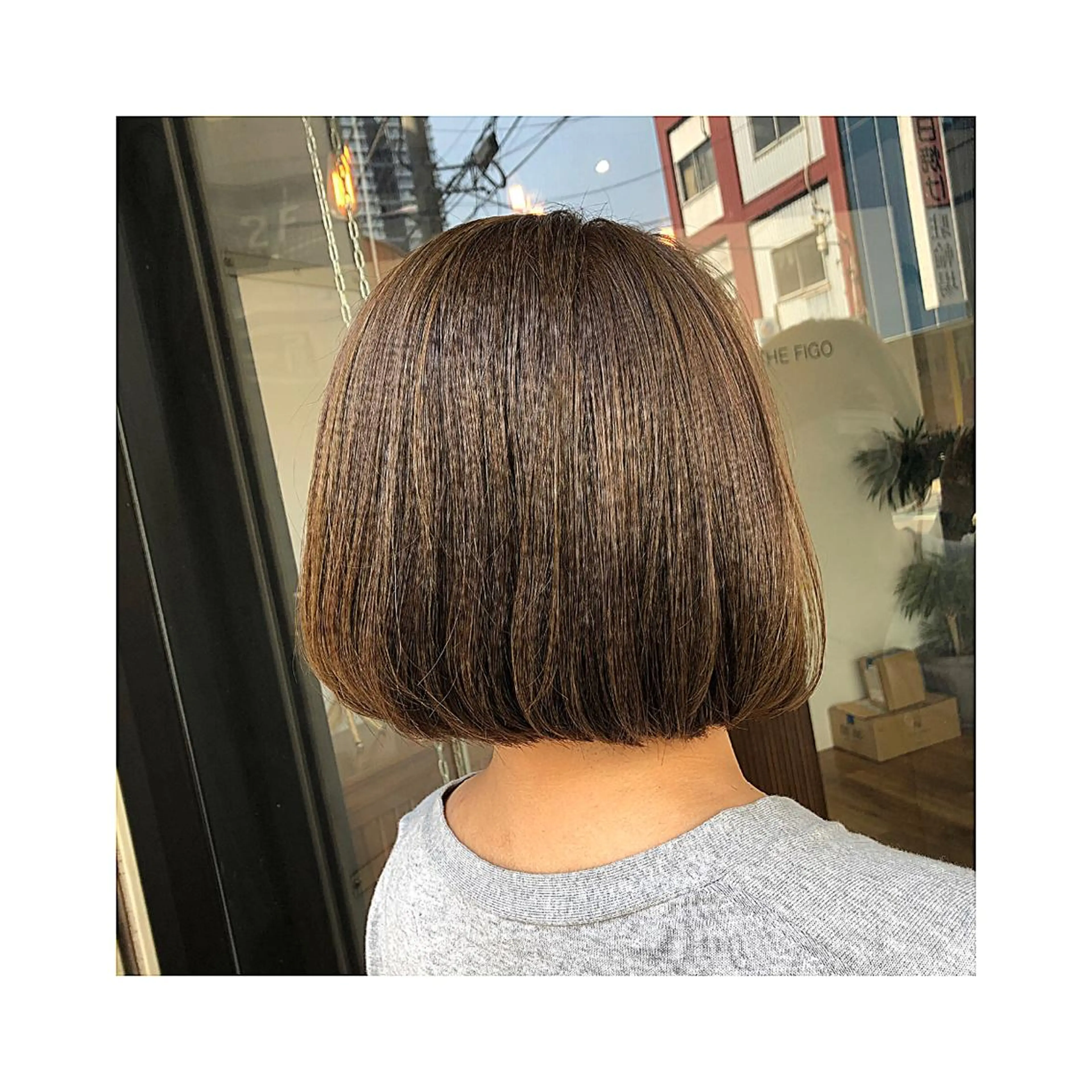 ショート カラー アッシュ ベージュカラー ボブ ◇おの あすか◇のヘアスタイル