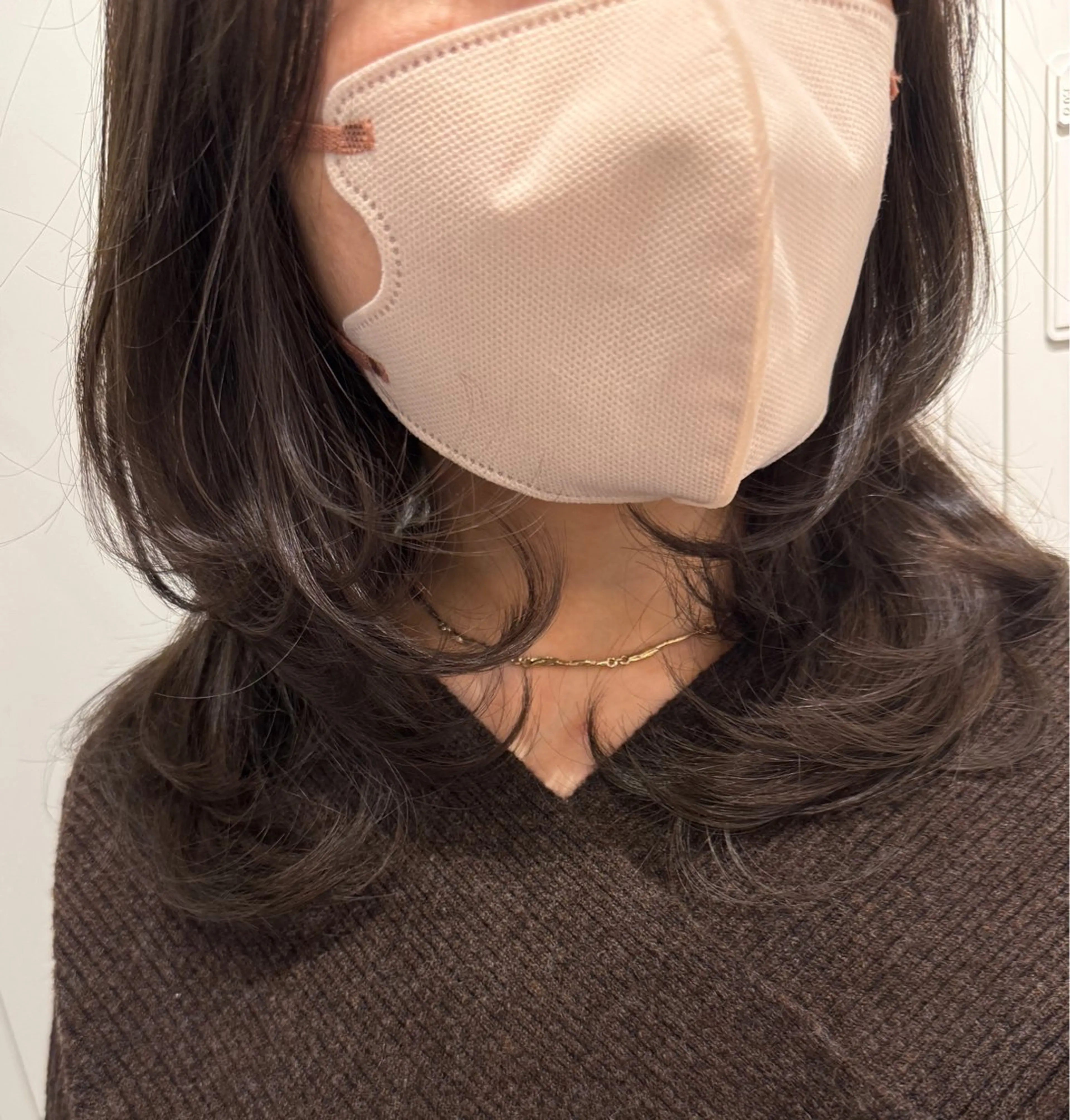 ミディアム 石崎 真維のヘアスタイル