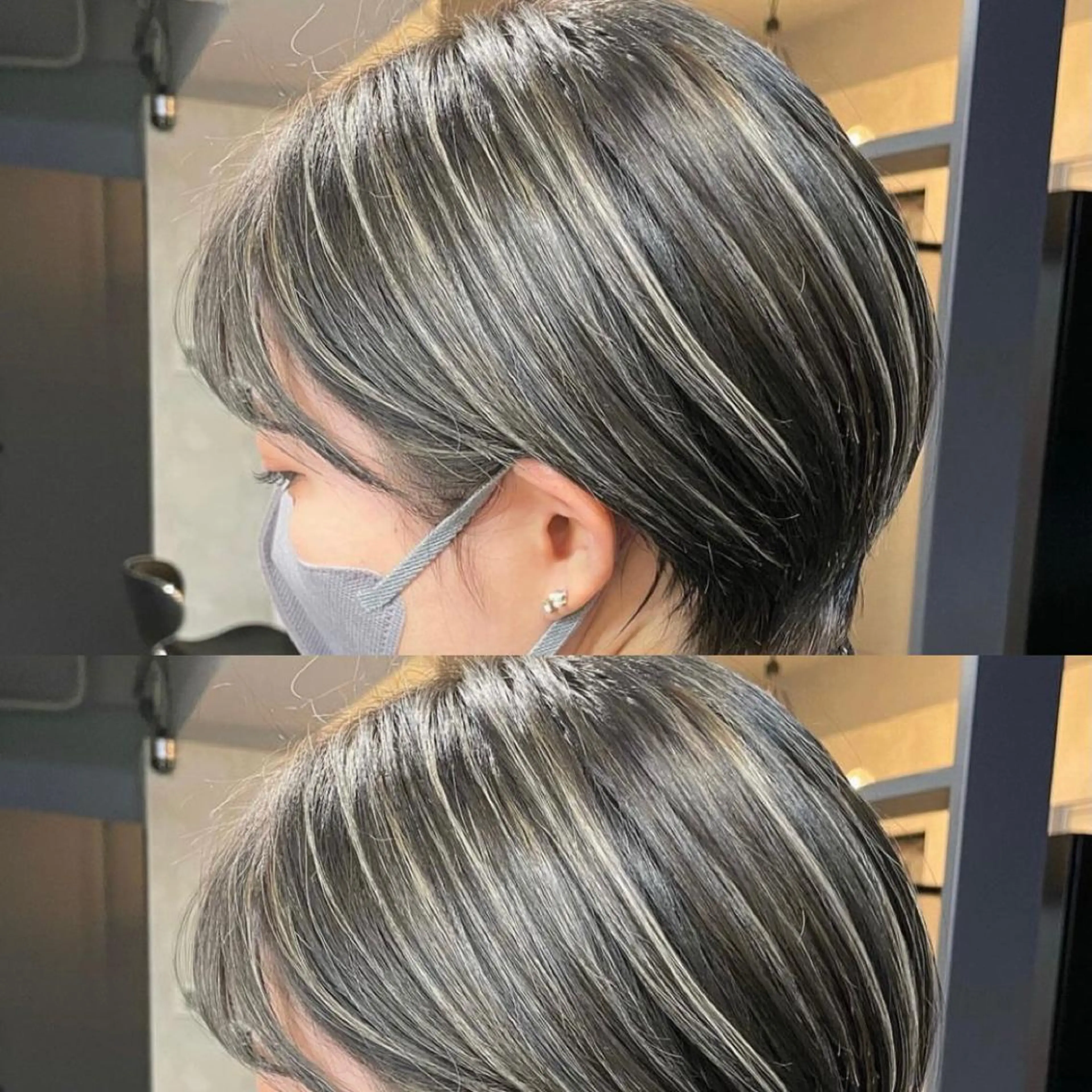 ショート カラー カット ヘアカラー トリートメント 新宿/韓国風レイヤー 髪質改善/ジャッキーのヘアスタイル