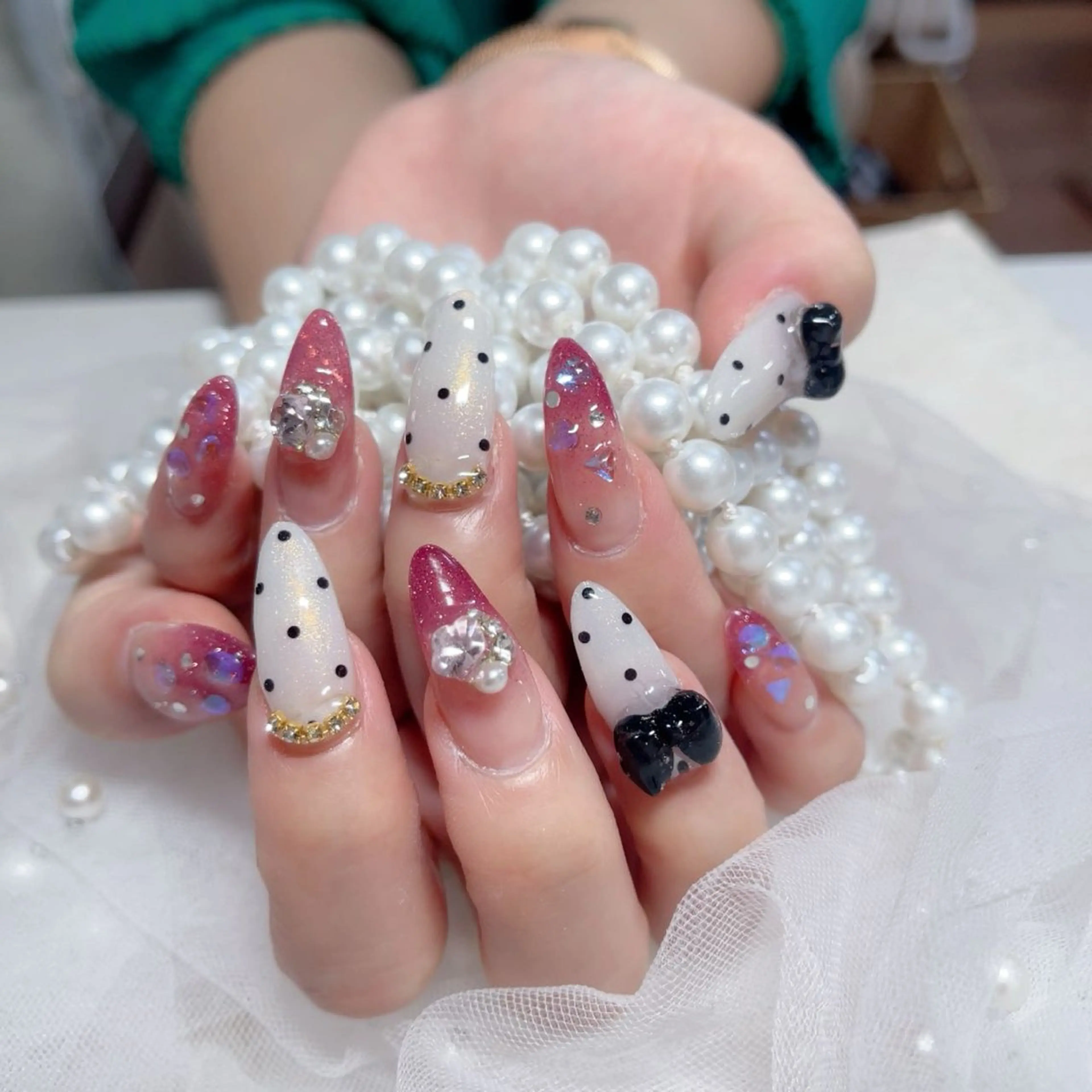 ネイル ハンドネイル M🌷nail 長さだし専門店のネイルデザイン