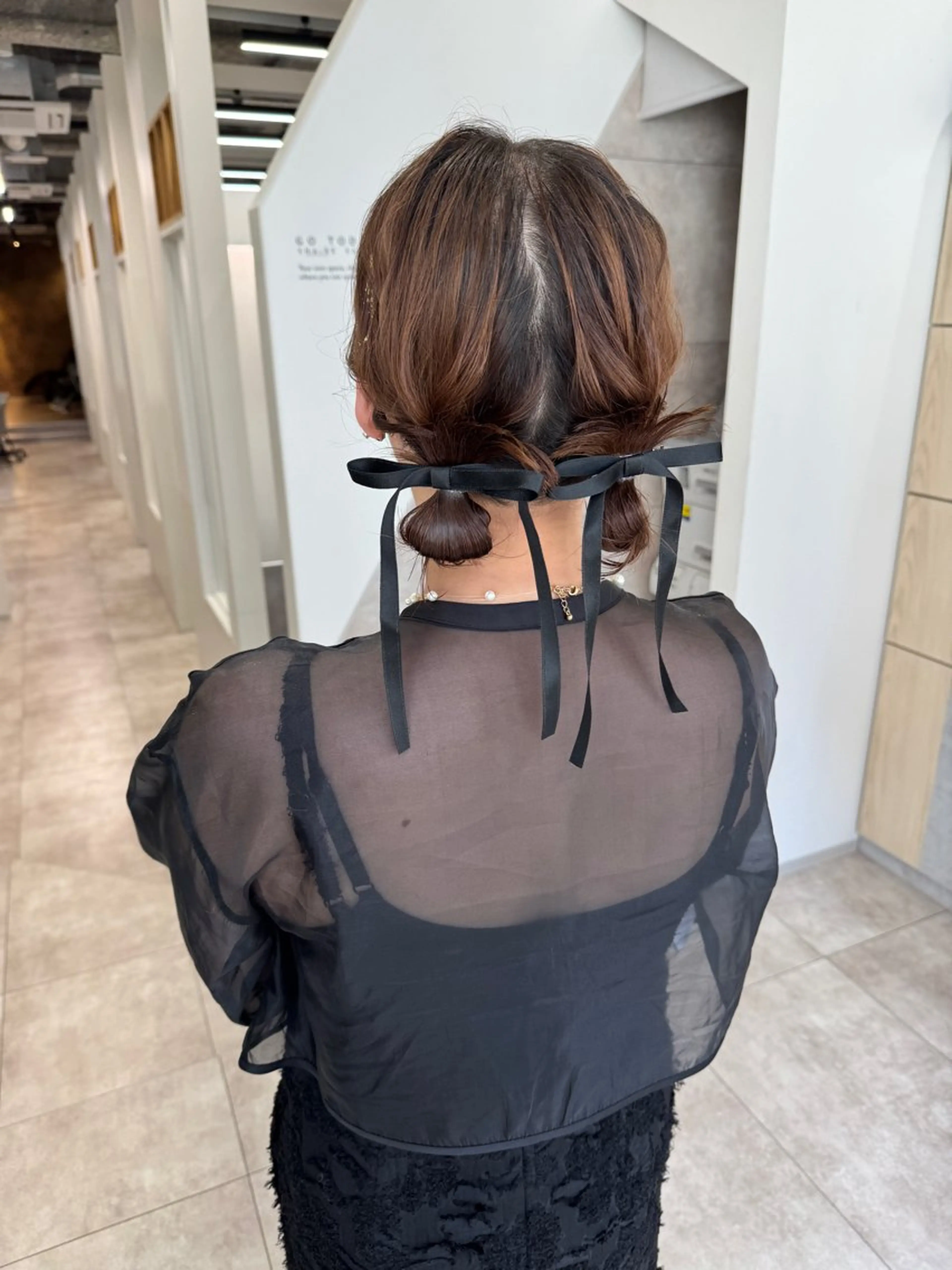 ミディアム ヘアアレンジ ヘアセット 三輪 恭平のヘアスタイル