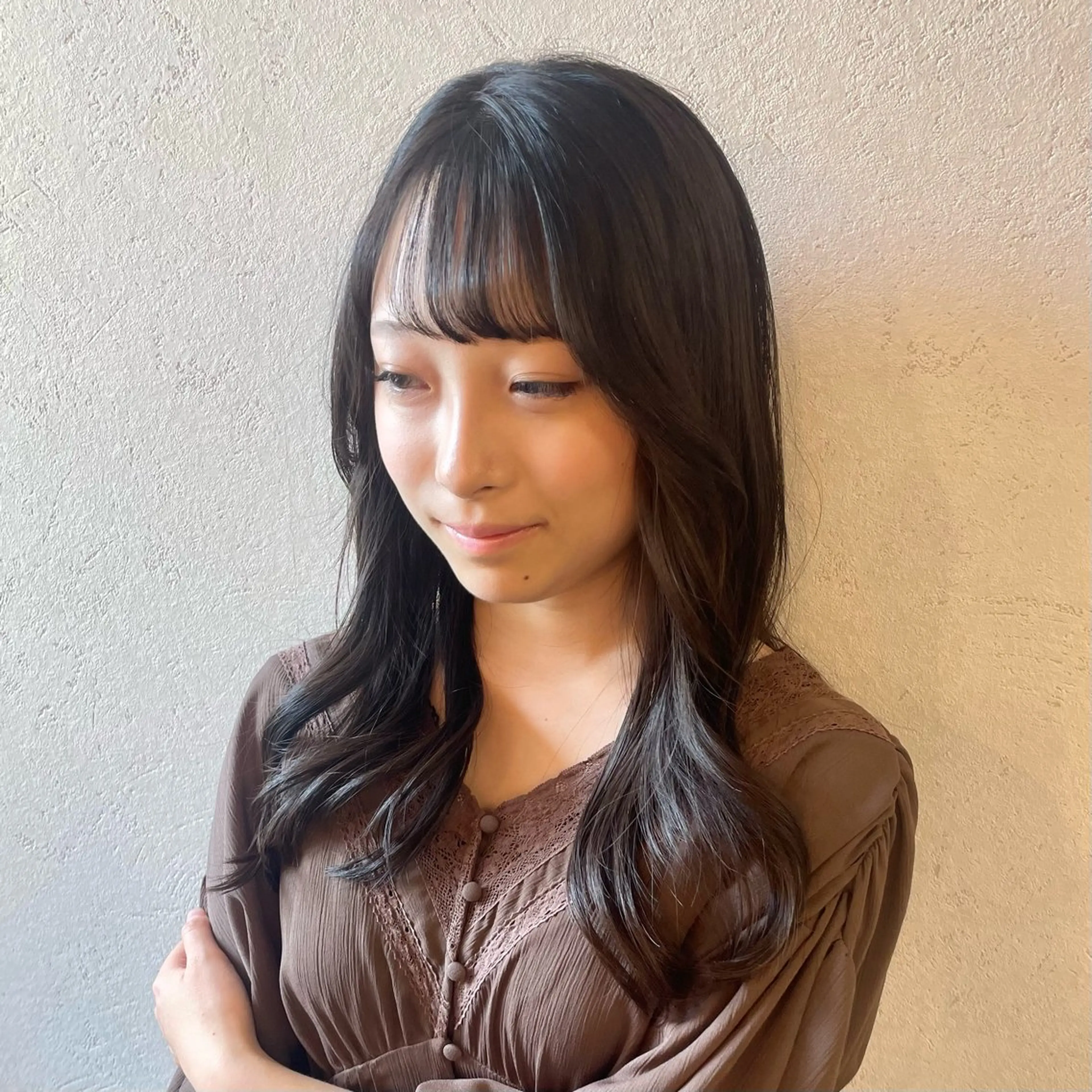 ロング ヘアカラー 縮毛矯正 艶カラー🪡髪質改善 アレンジ🎀airiのヘアスタイル