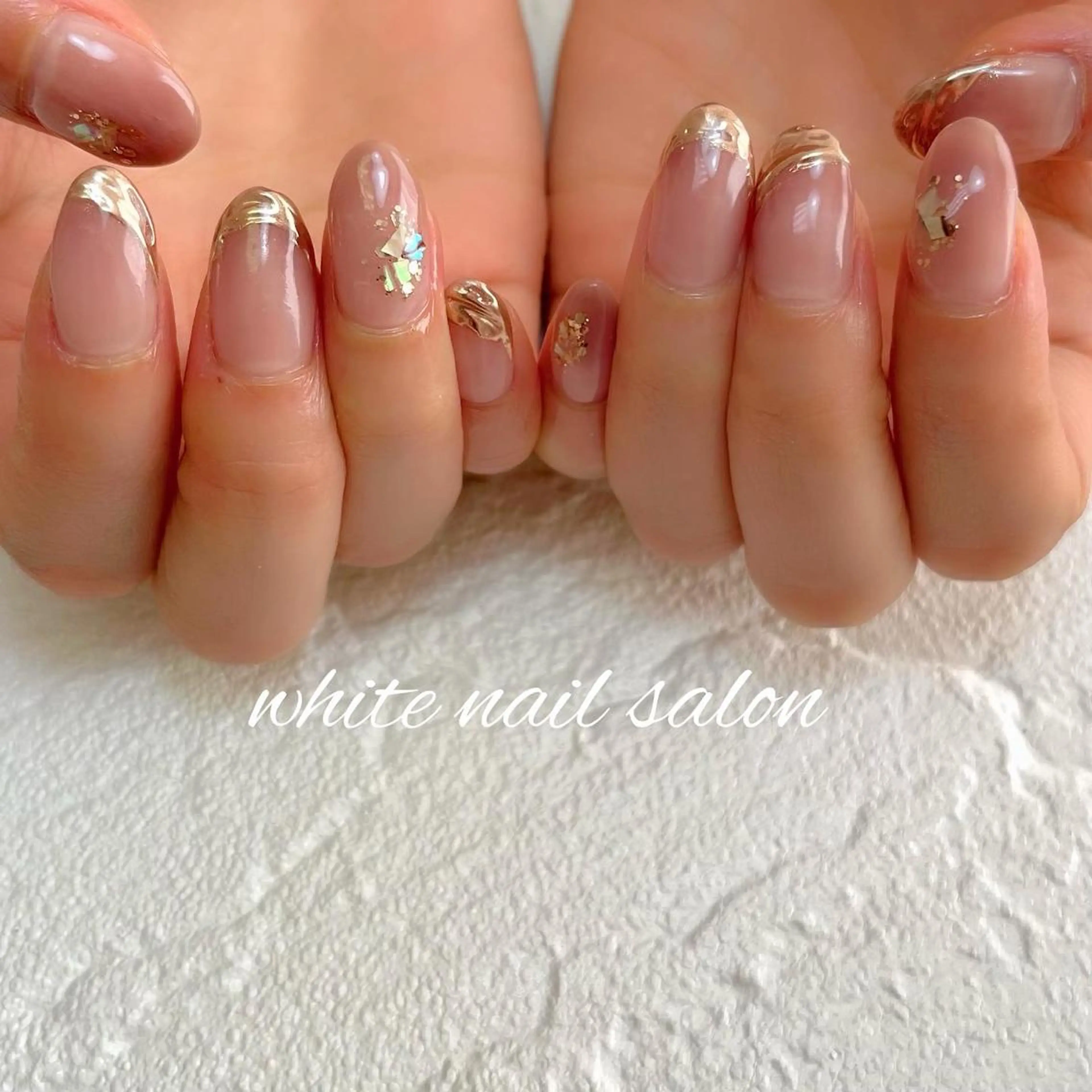 ネイル フットネイル ジェルネイル ハードジェル ラメ(グリッター) 持ち込み ハンドネイル white nail salonのネイルデザイン