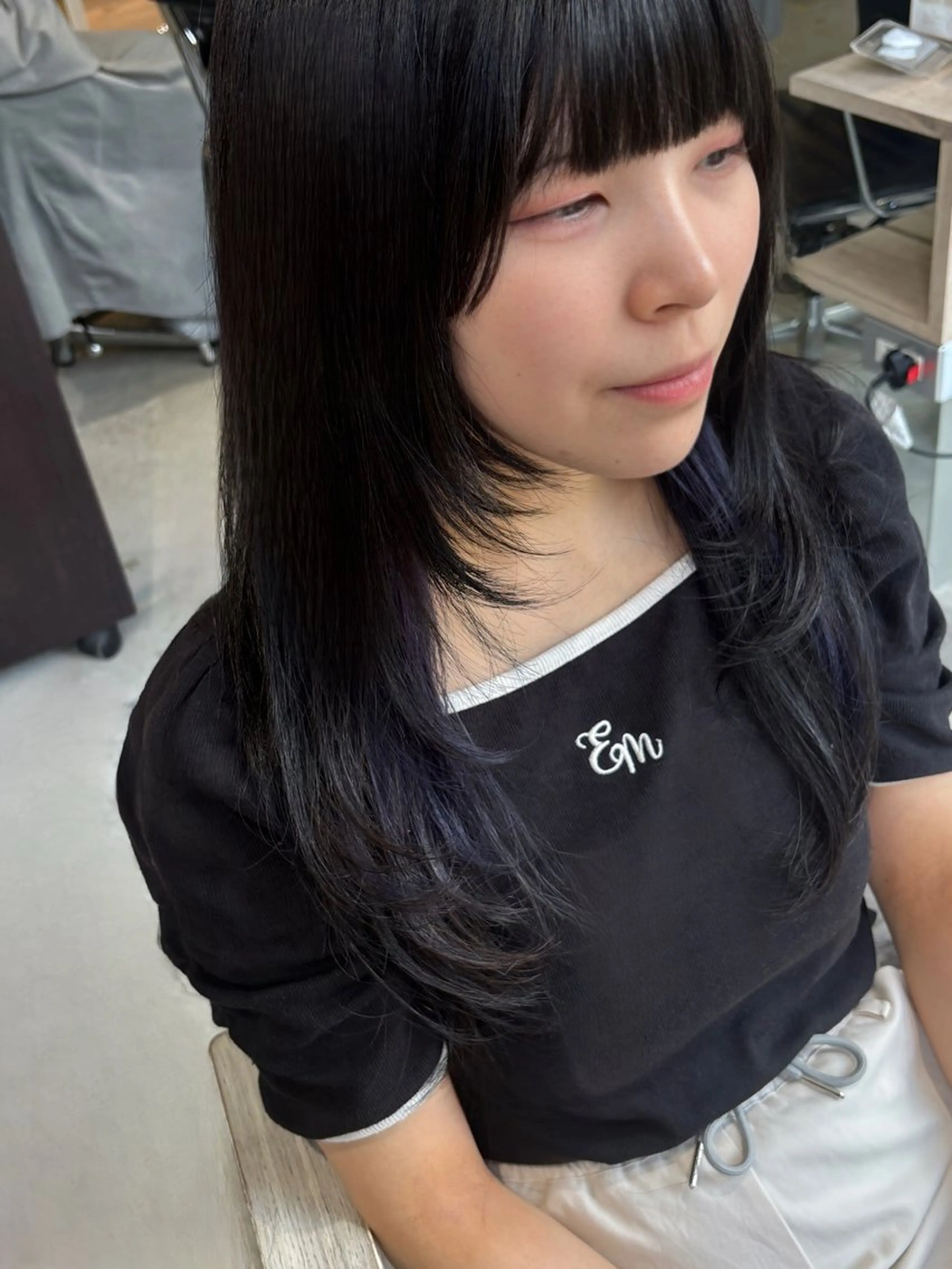 カラー たかなみ りなのヘアスタイル