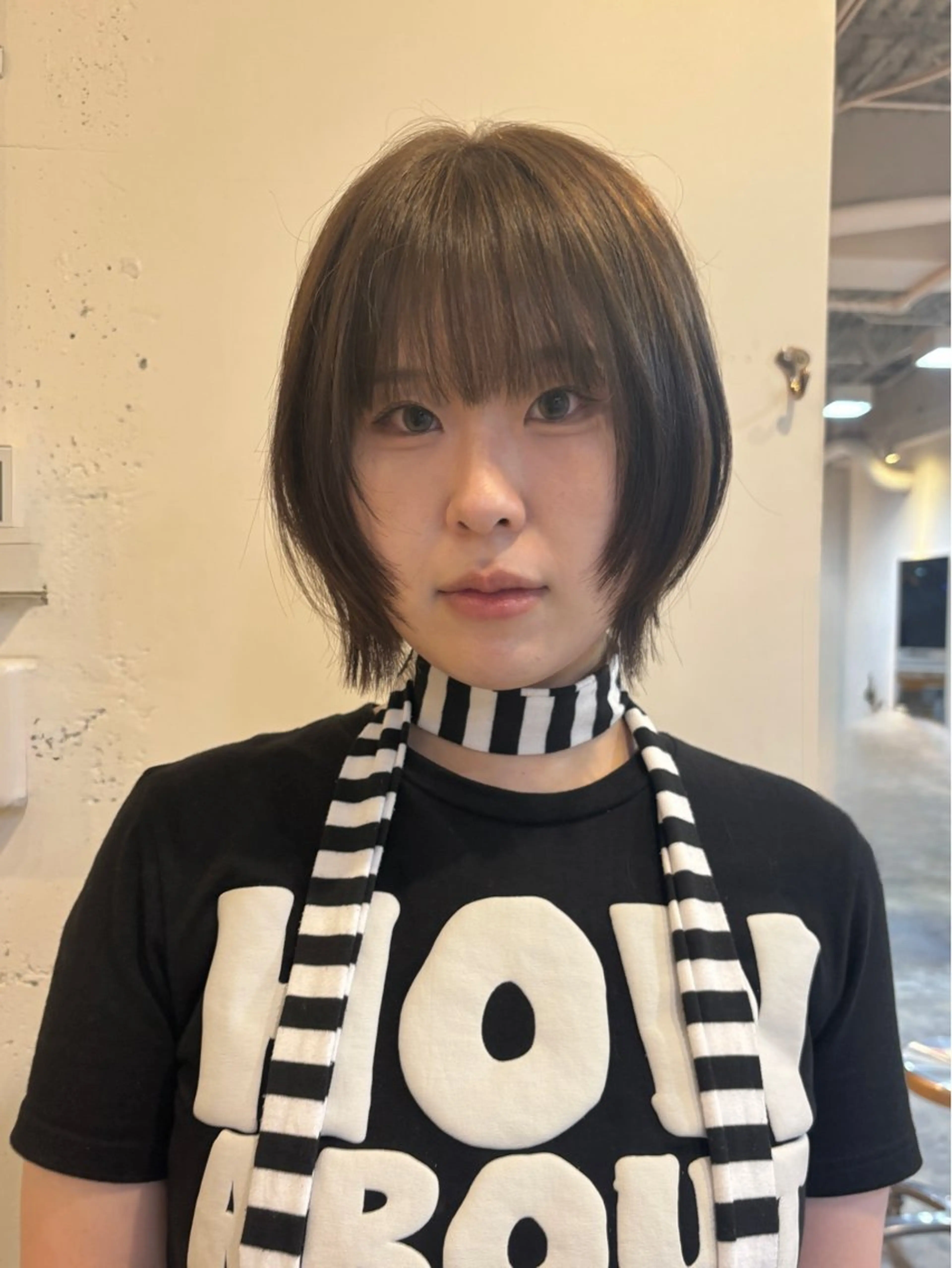 ショート カラー カット ヘアカラー トリートメント 韓国ヘア/wカラー レイヤー/RIN🎀のヘアスタイル