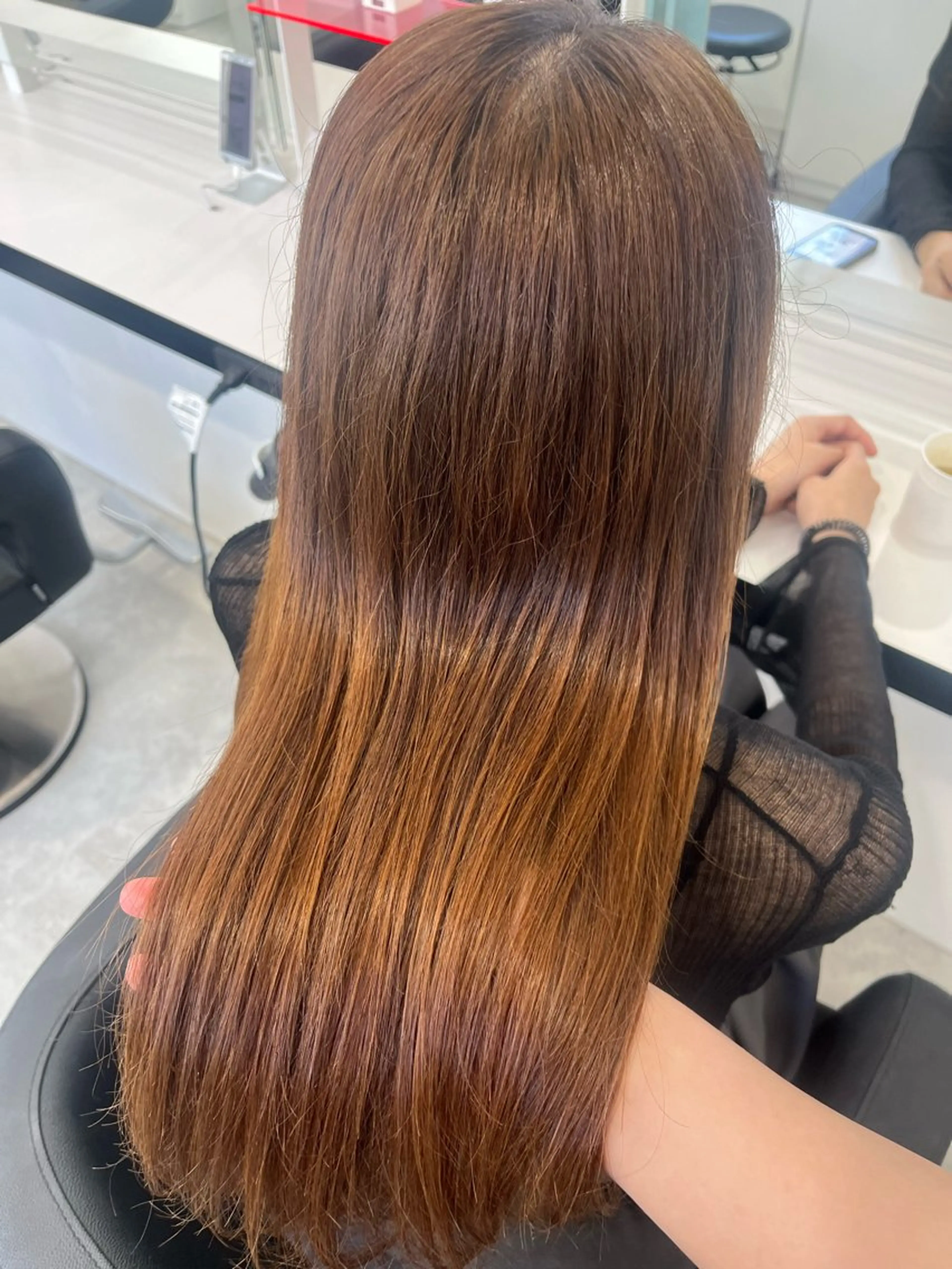 ロング みう/仙台/暖色/ 艶髪/顔周りカット/のヘアスタイル