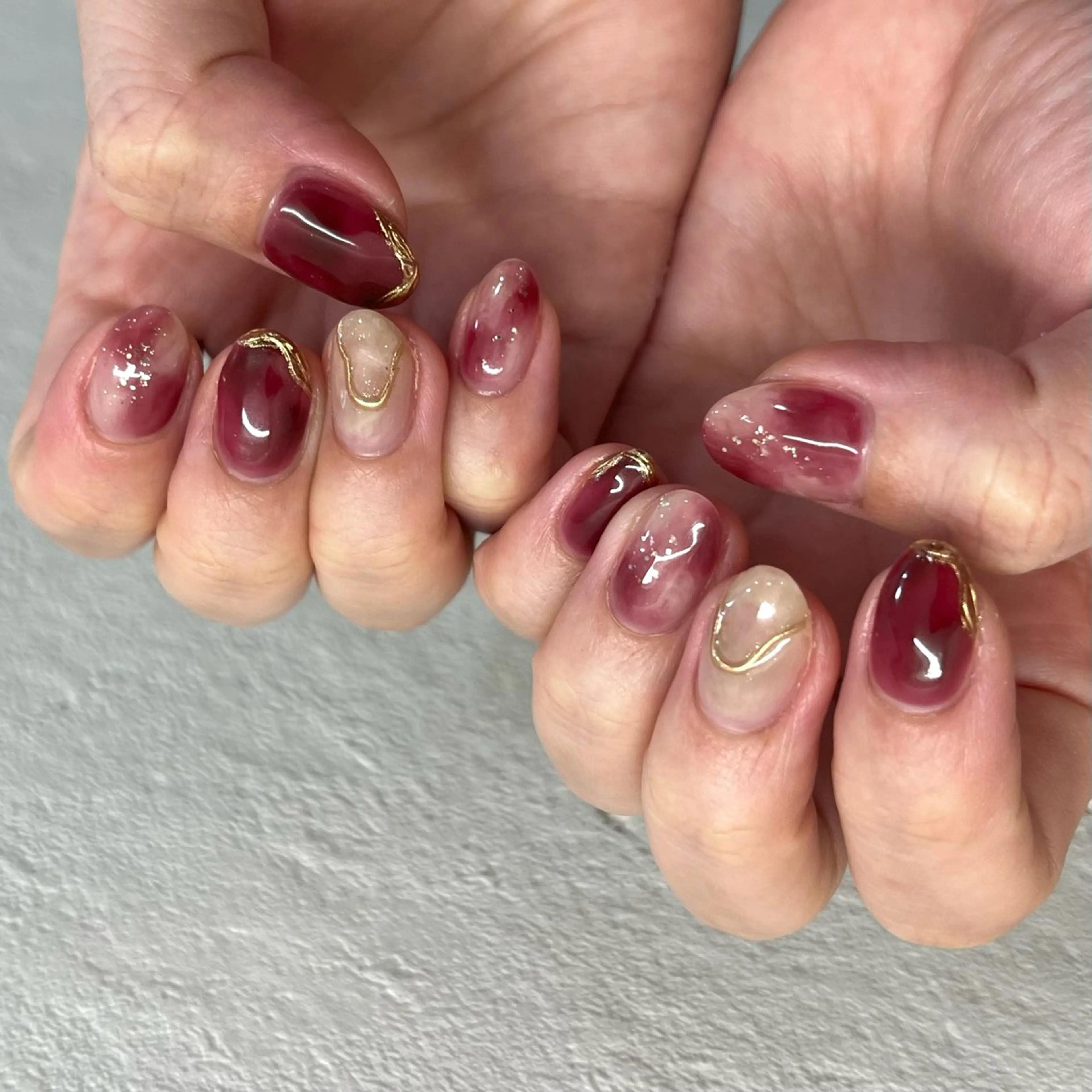 ネイル ハンドネイル 新宿ニュアンスネイル makotoのネイルデザイン