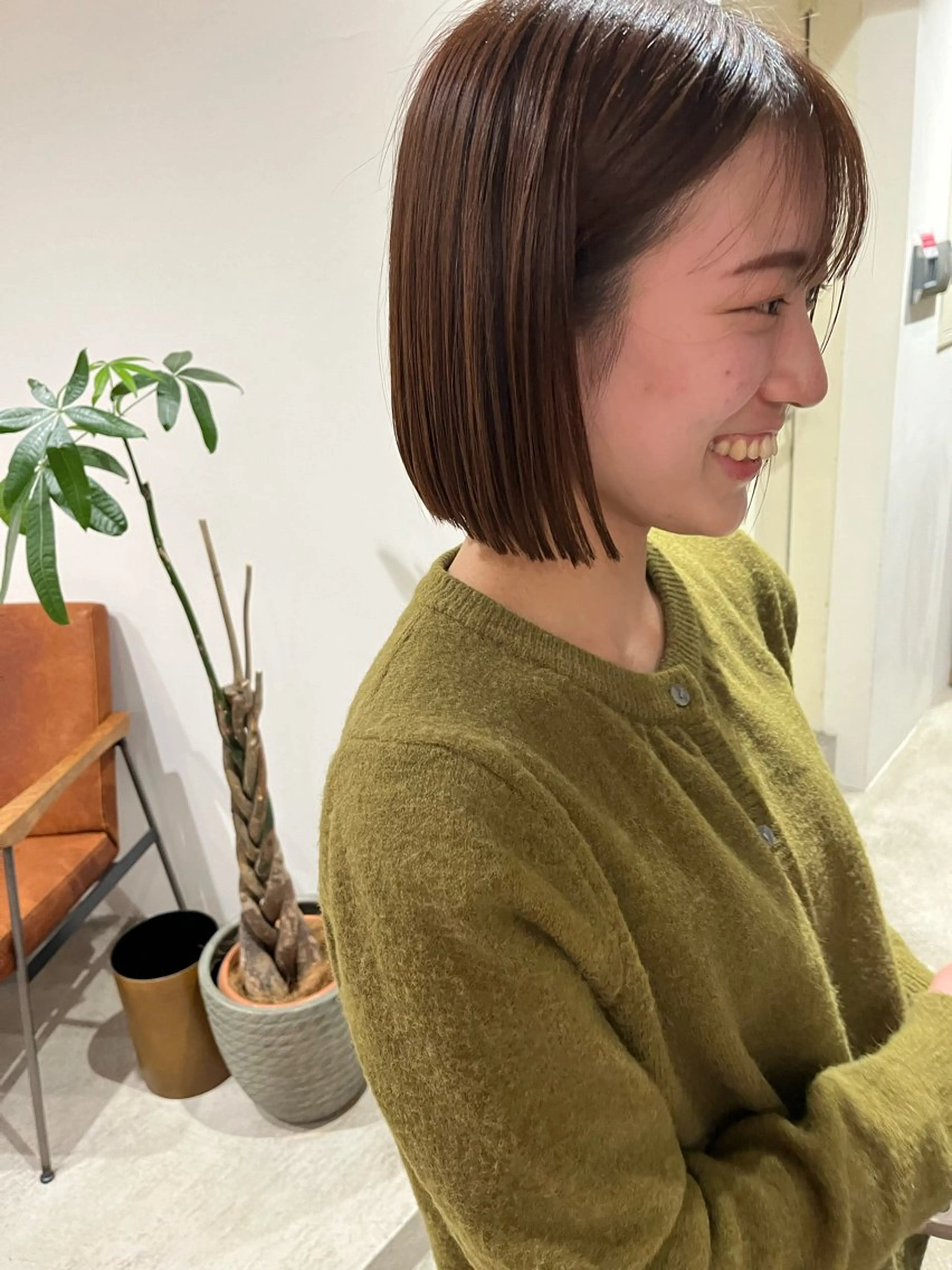 ショート 切りっぱなしボブ ボブ 梅田美容室/カット /Maoのヘアスタイル