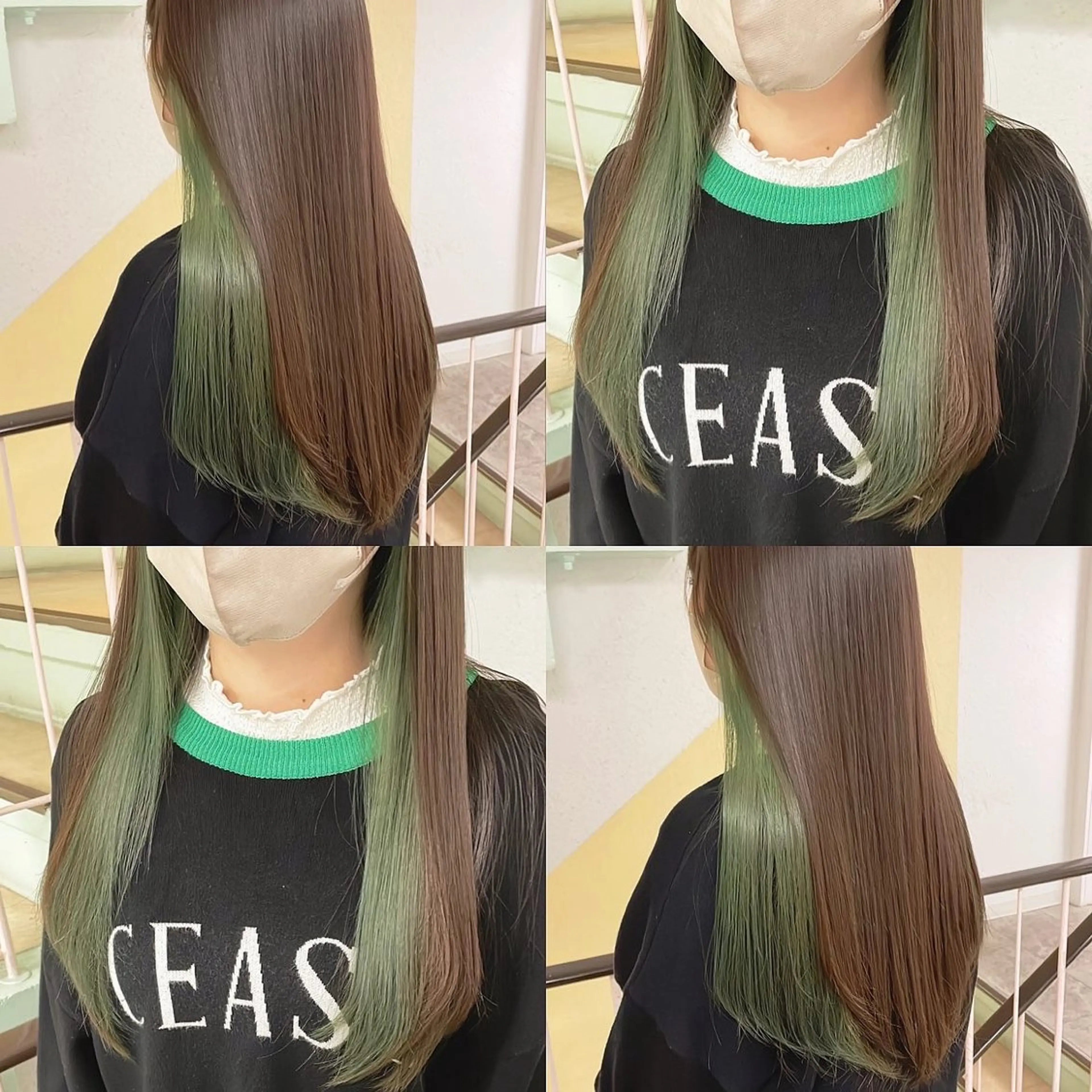 カラー ヘアカラー トリートメント 渋谷:インナーカラー ／🍒エリカ🍒のヘアスタイル