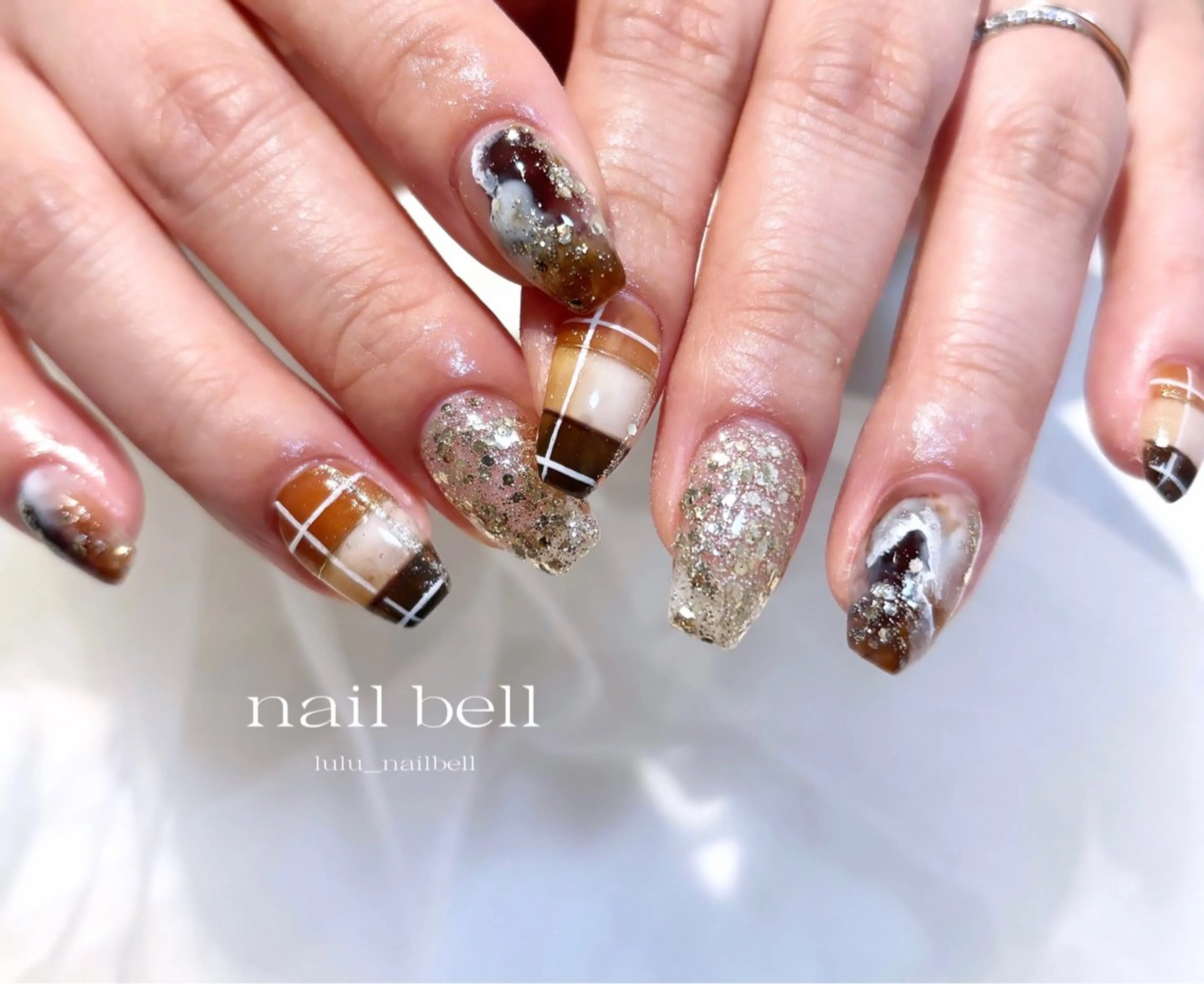 ネイル 大人可愛いネイル🎗 Hinaのネイルデザイン