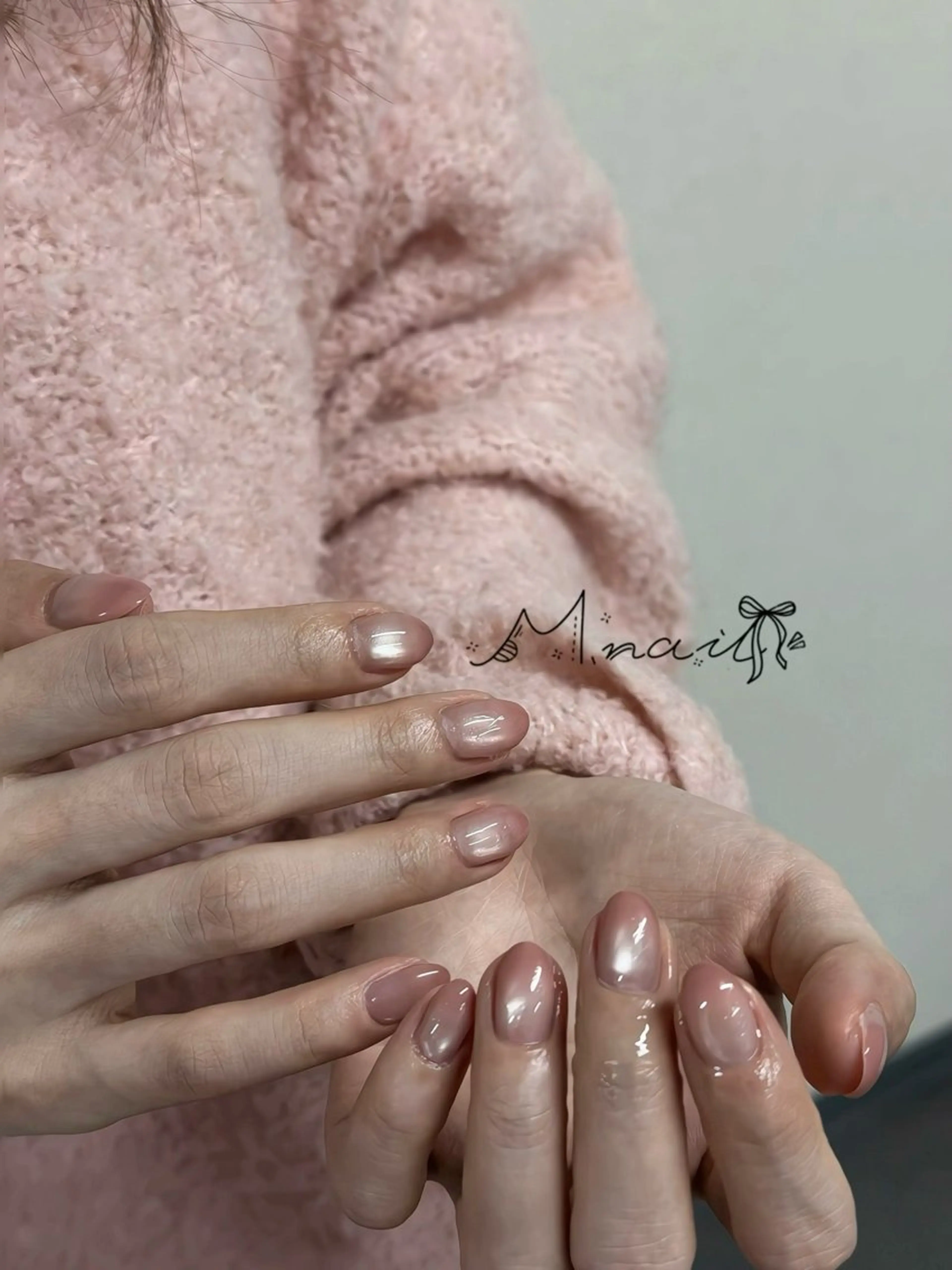 【自爪】ビー玉マグネット＋グラテーションの写真