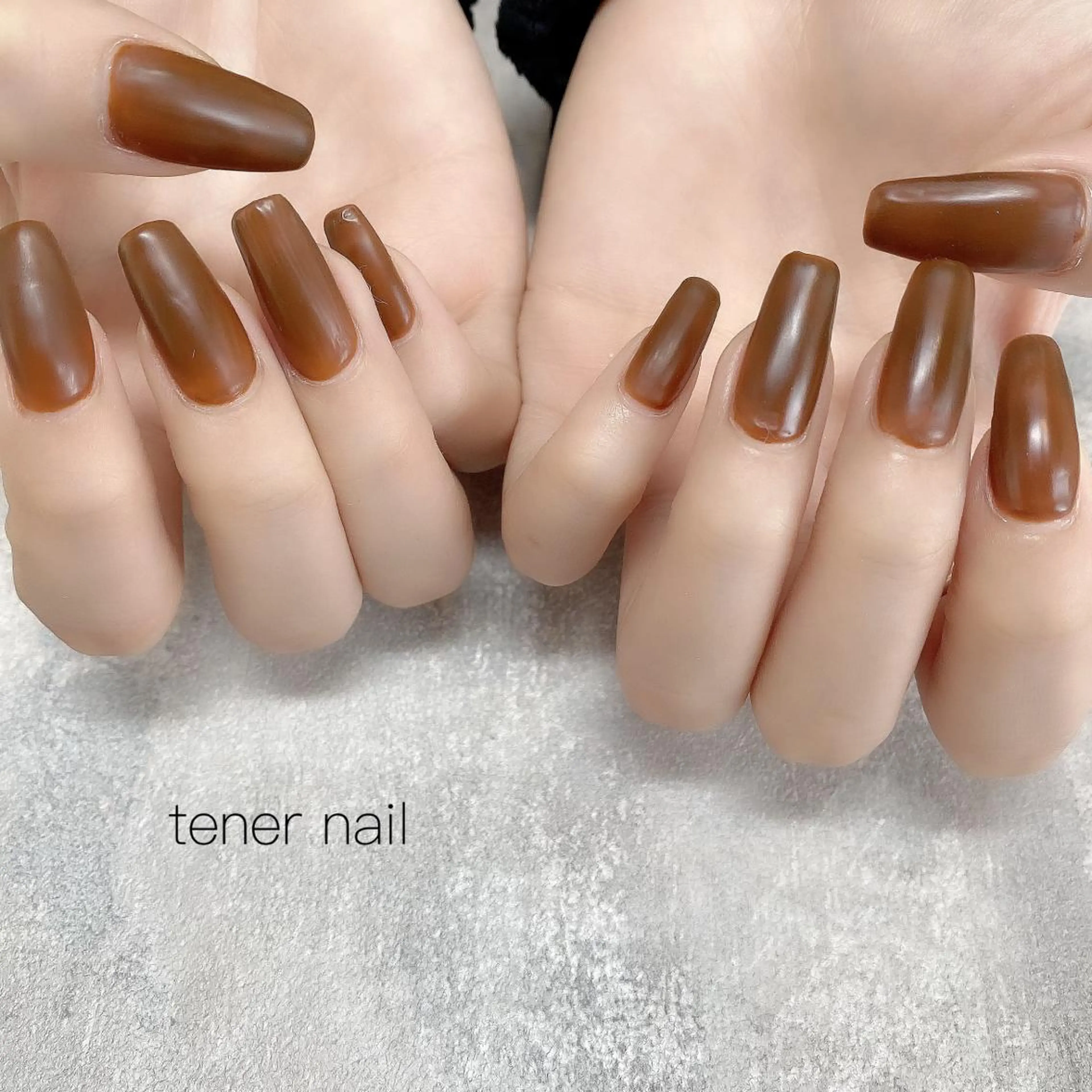 ネイル ブラウン マットネイル テネルネイル tener nailのネイルデザイン