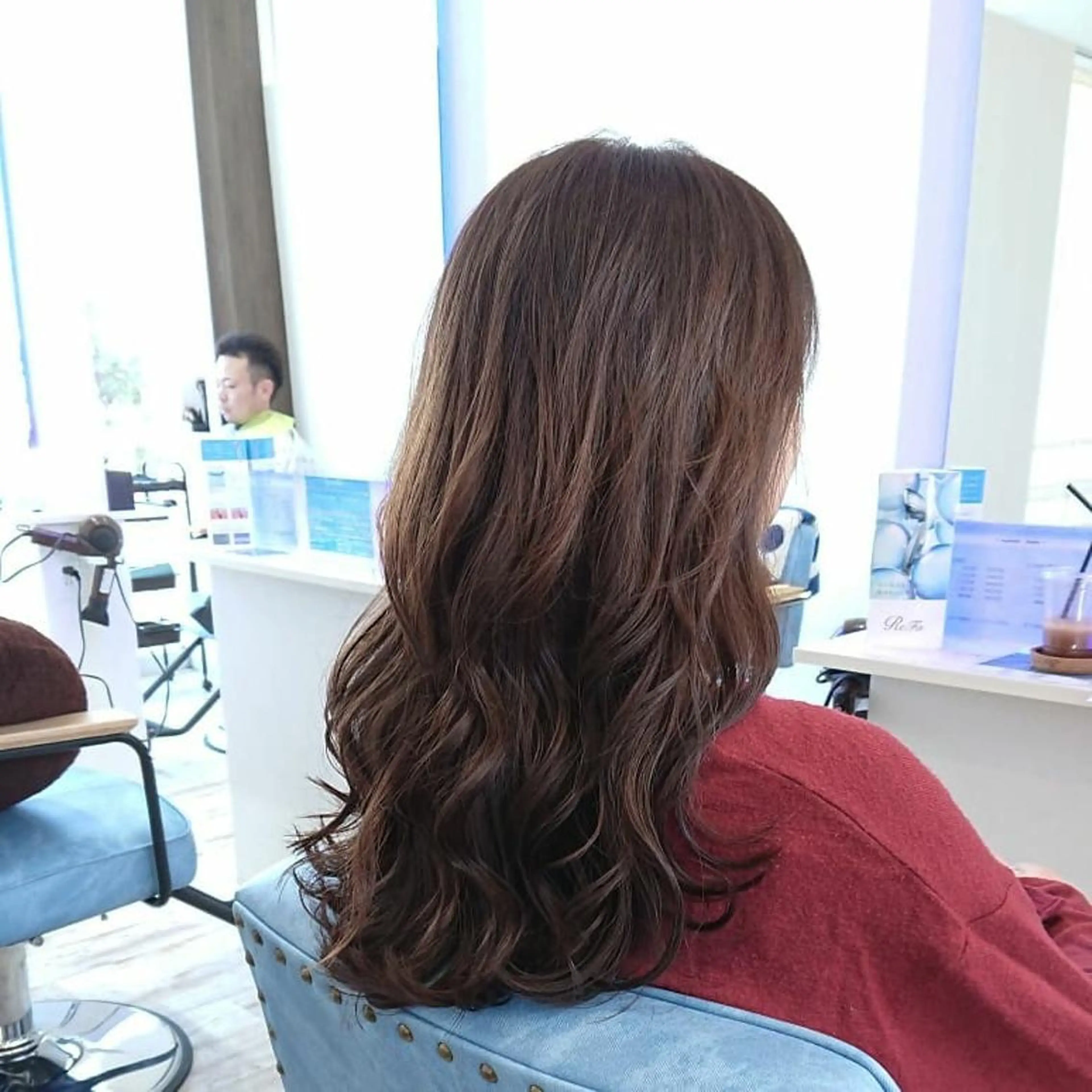 セミロング カラー ヘアアレンジ 小林 伸行のヘアスタイル