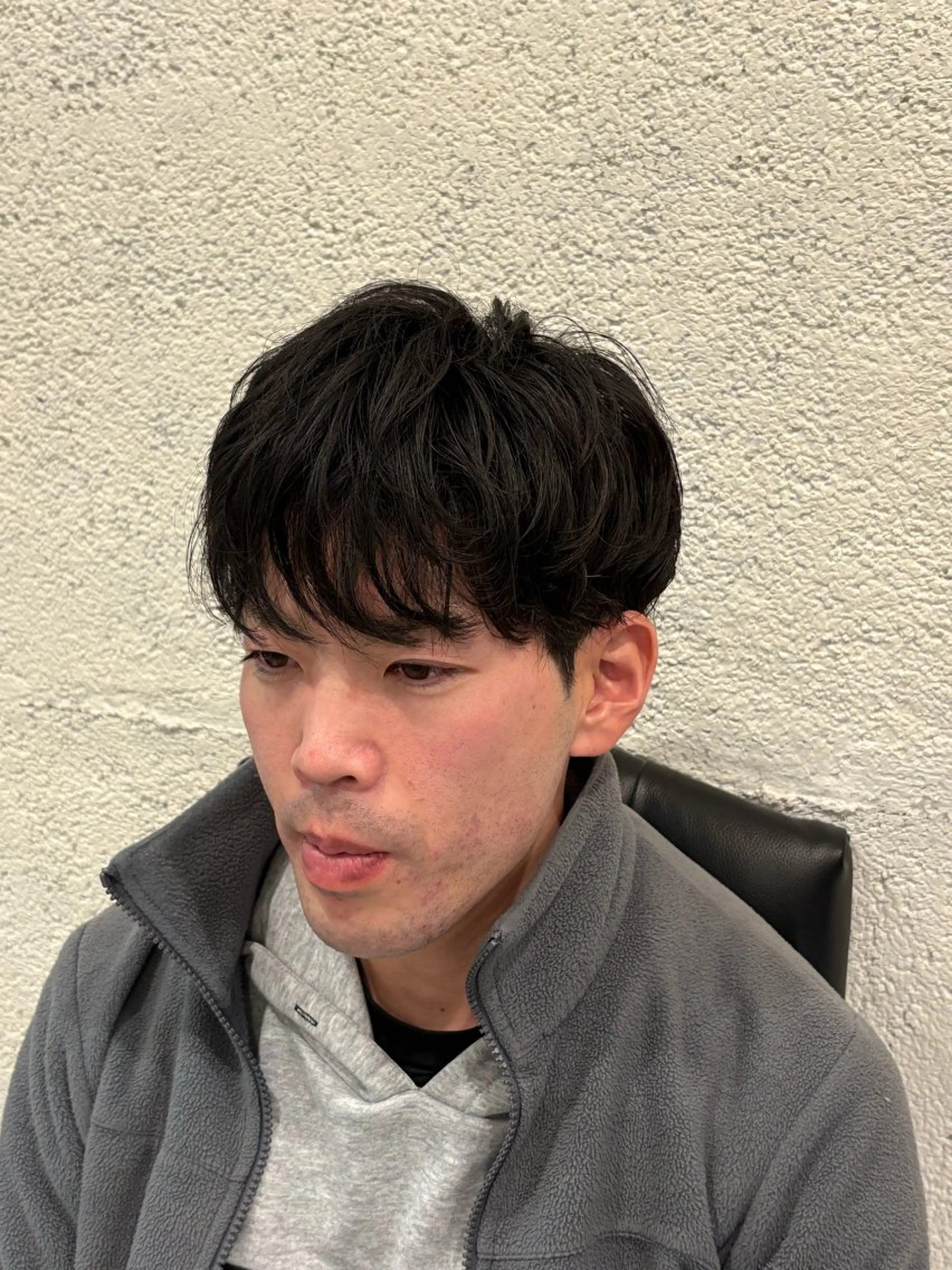 ミディアム パーマ メンズ 大澤 美月のヘアスタイル