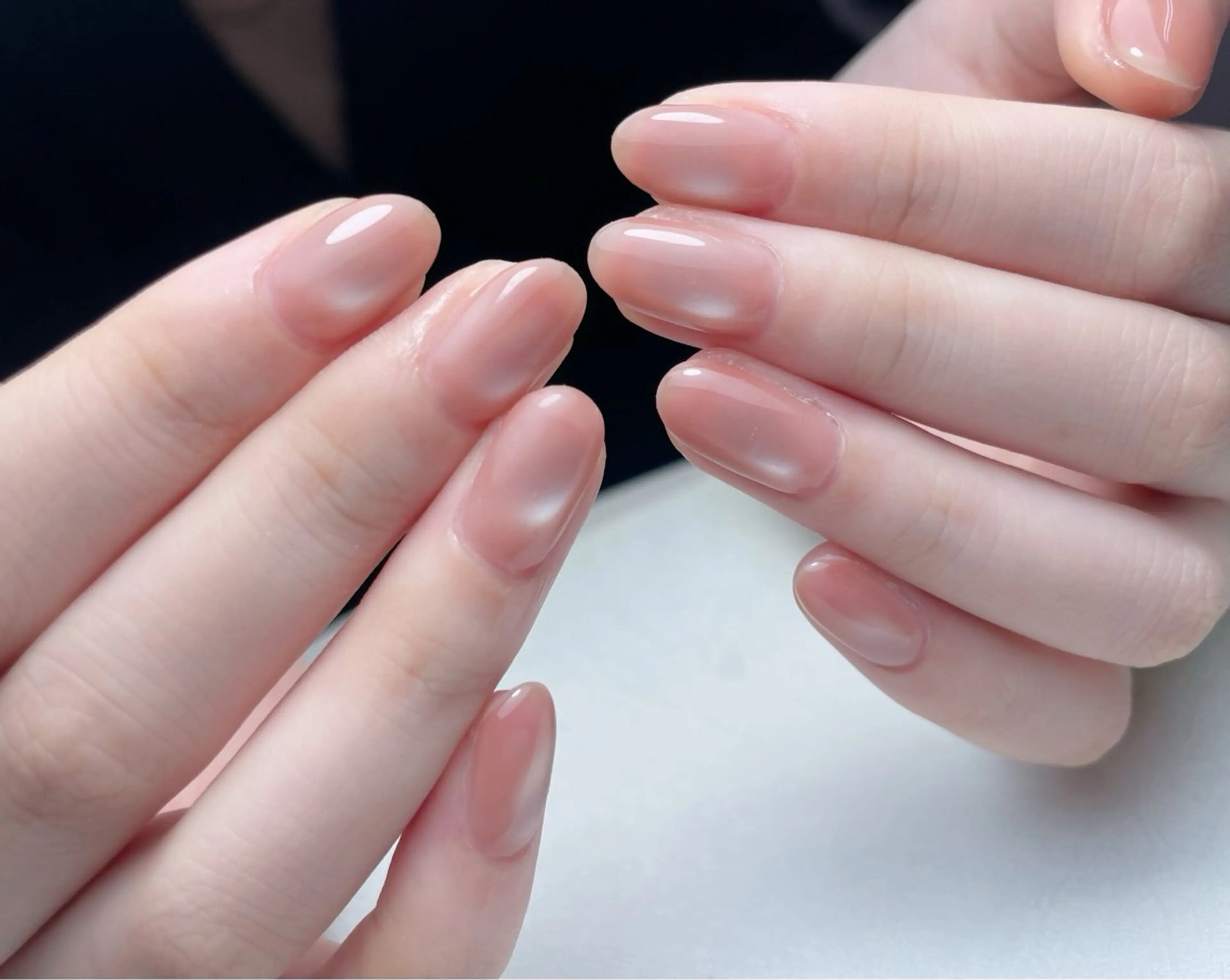ネイル アートネイル オーロラネイル 長さ出し フットネイル フレンチネイル 中野駅から2分 MEO NAILのネイルデザイン