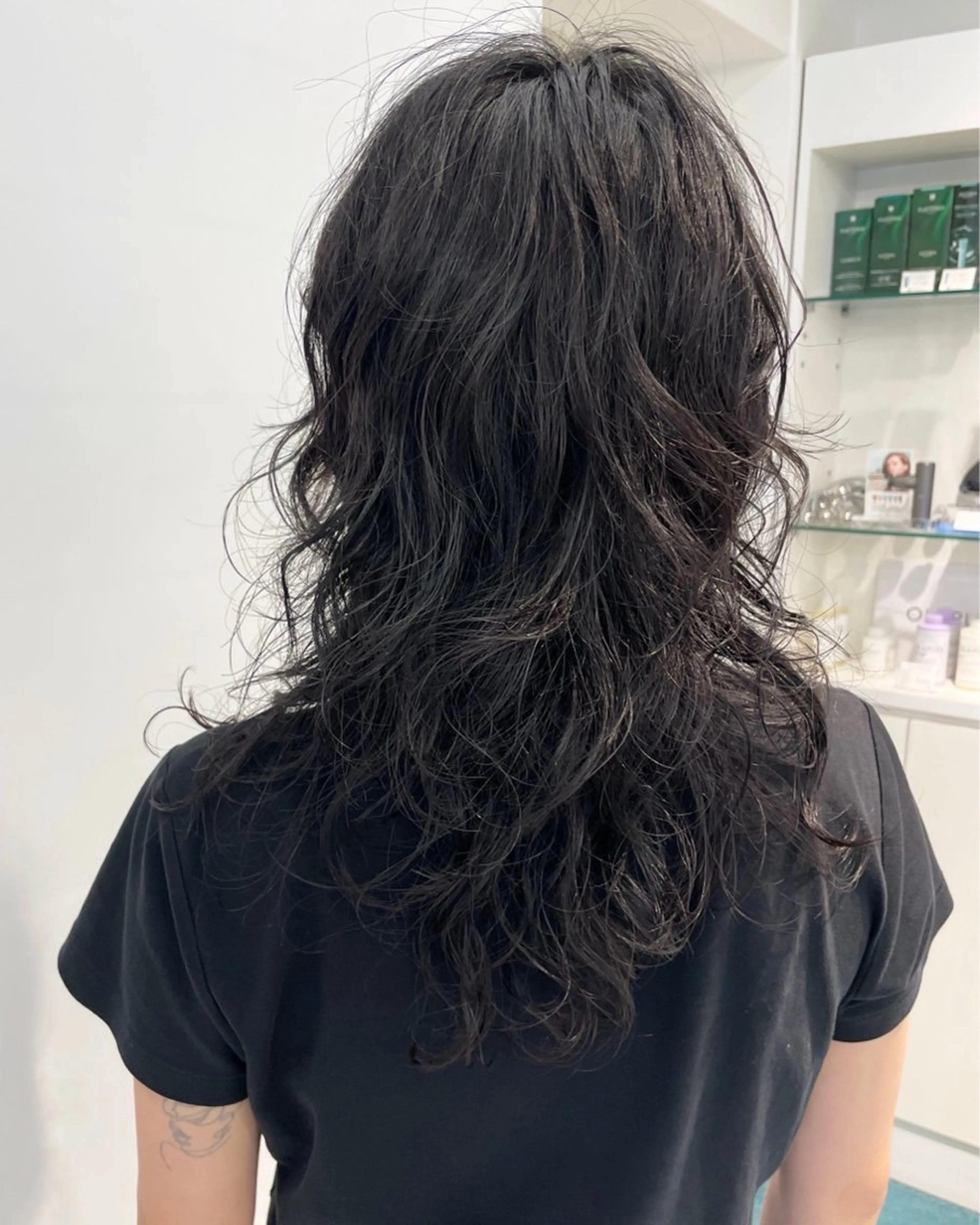 ロング パーマ 【レイヤーカット】 キサヌキミワのヘアスタイル