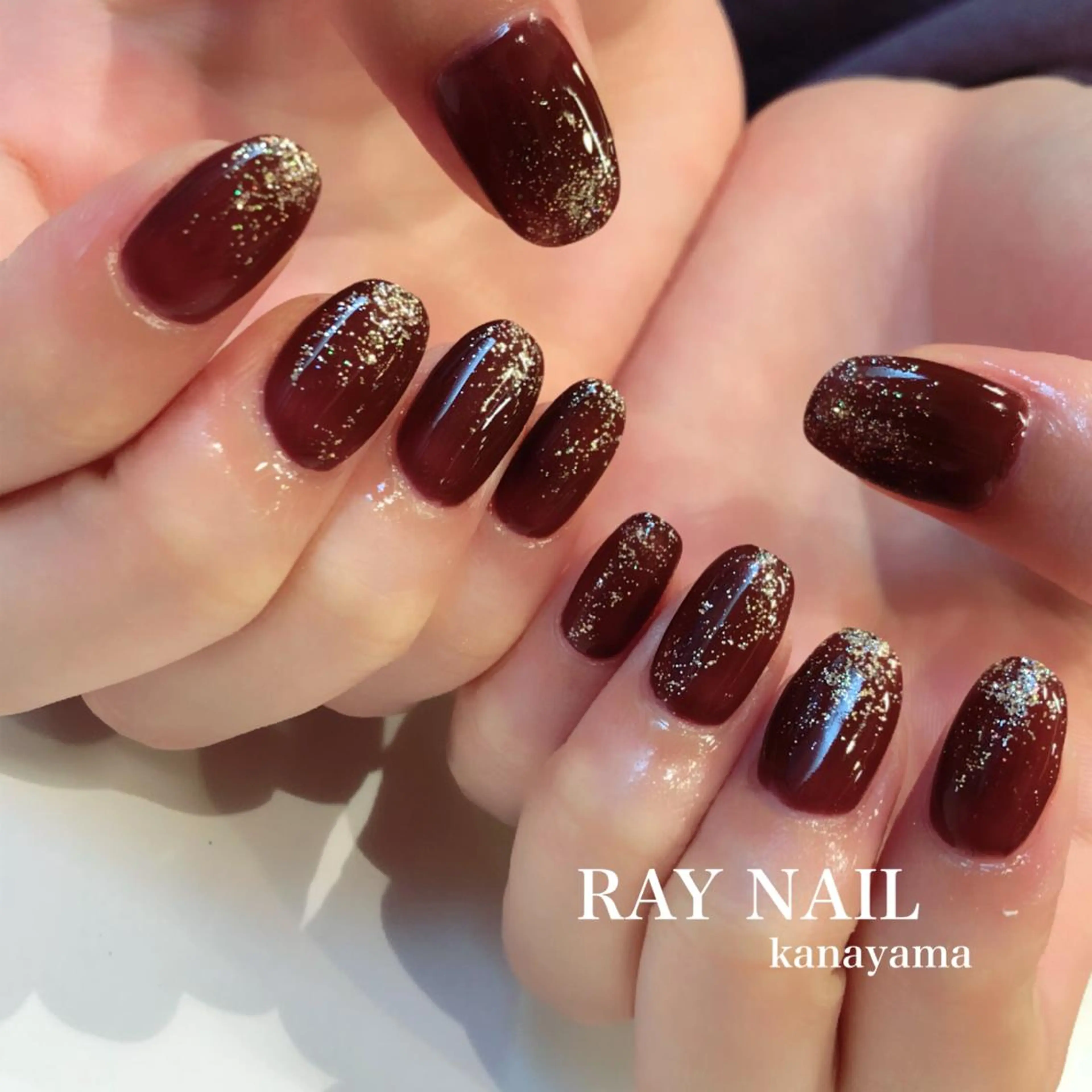 ネイル キラキラネイル ラメ(グリッター) Arowa 伊田のネイルデザイン