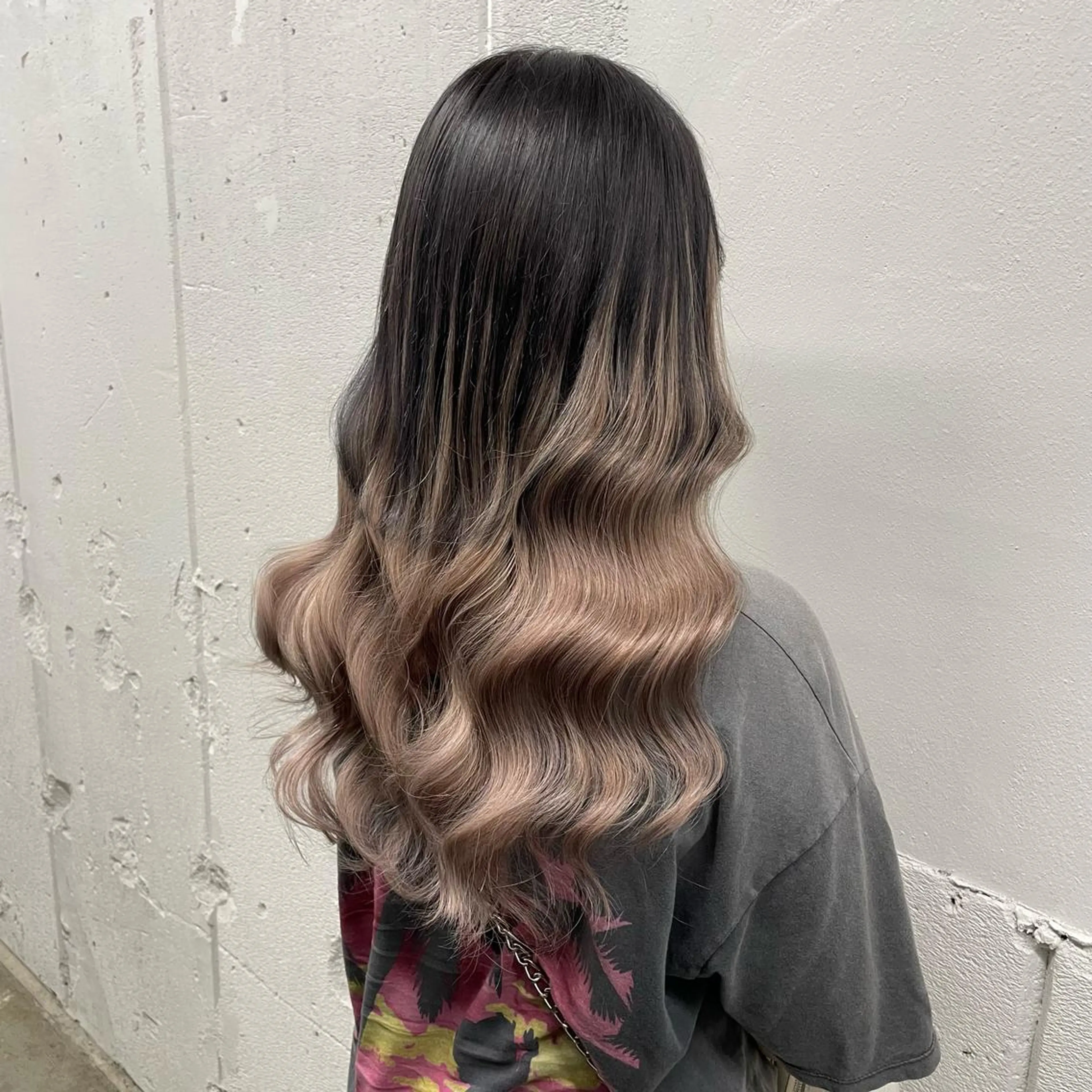 ロング カラー シールエクステ バレイヤージュ ミストバング ダブルカラー  フェイスフレーミング エクステ 🧡艶髪ちゅるん髪 🫧🧡YUKI❄️のヘアスタイル