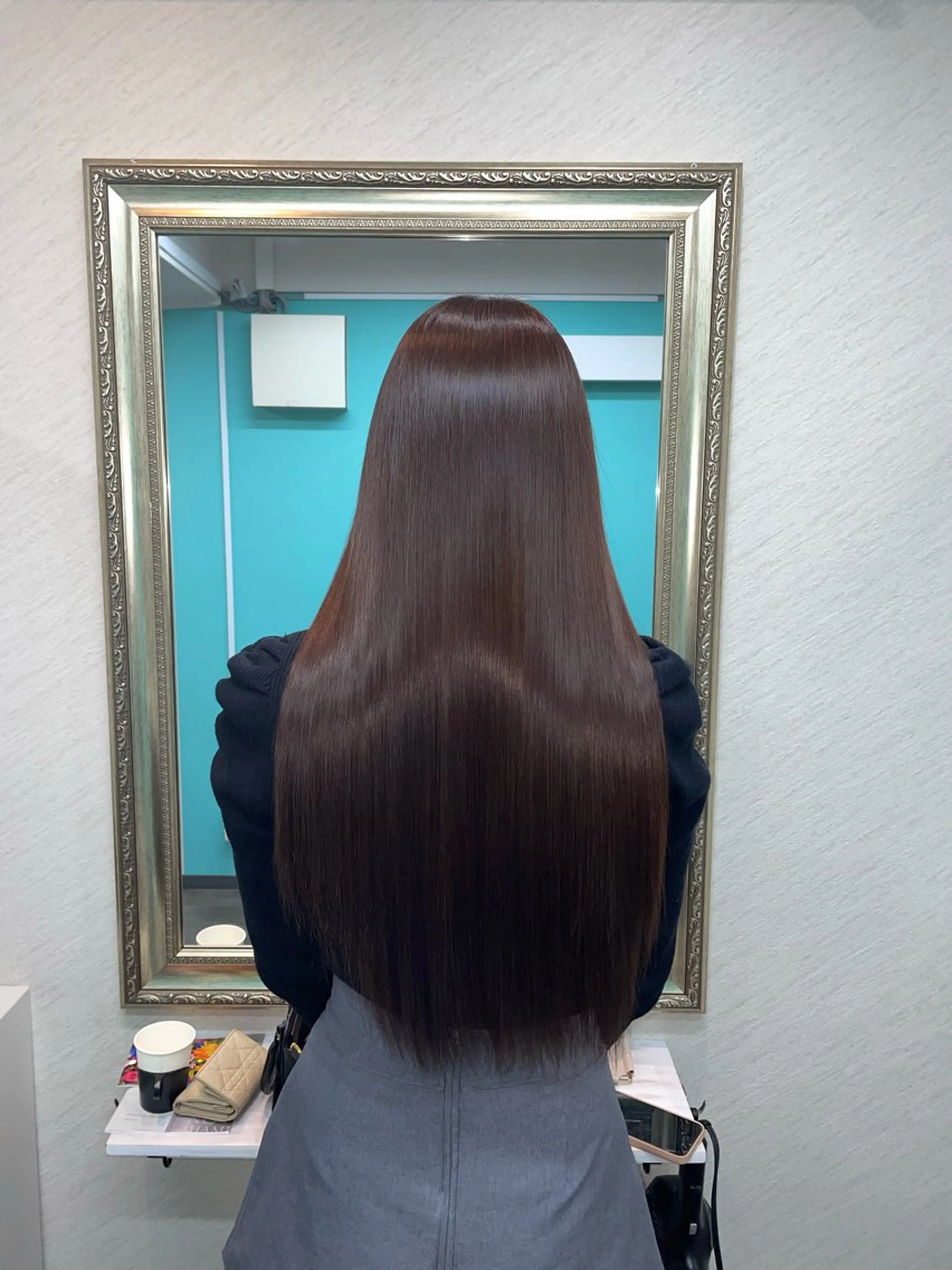 ロング カラー アクアカラー 髪質改善 ロング 縮毛矯正 トリートメント カット ヘアカラー 縮毛矯正 トリートメント ヘッドスパ ヘアセット seta新宿所属・髪質改善/縮毛矯正 芹沢のヘアスタイル