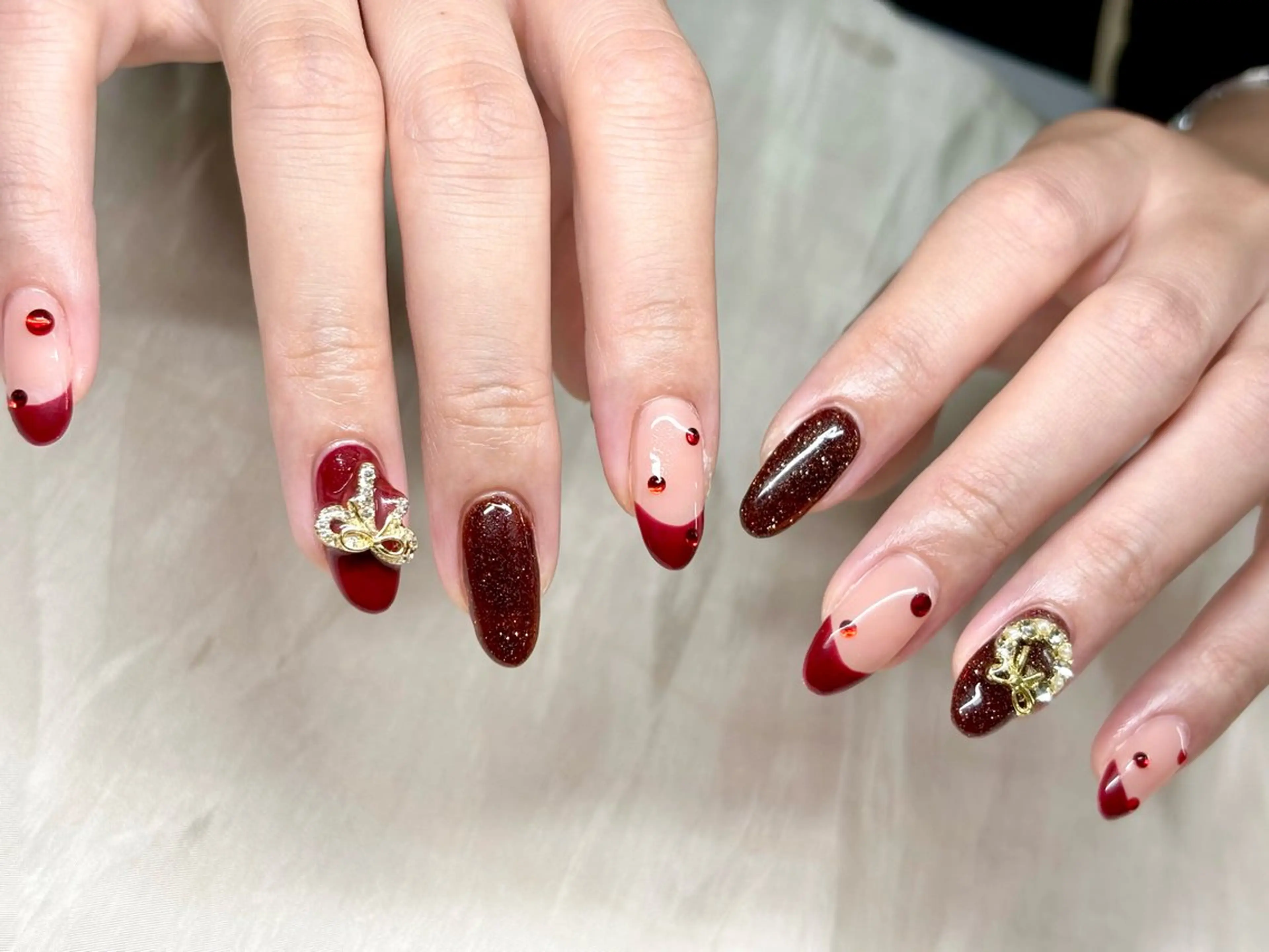 ネイル 冬ネイル クリスマス ETE LUNA NAILのネイルデザイン