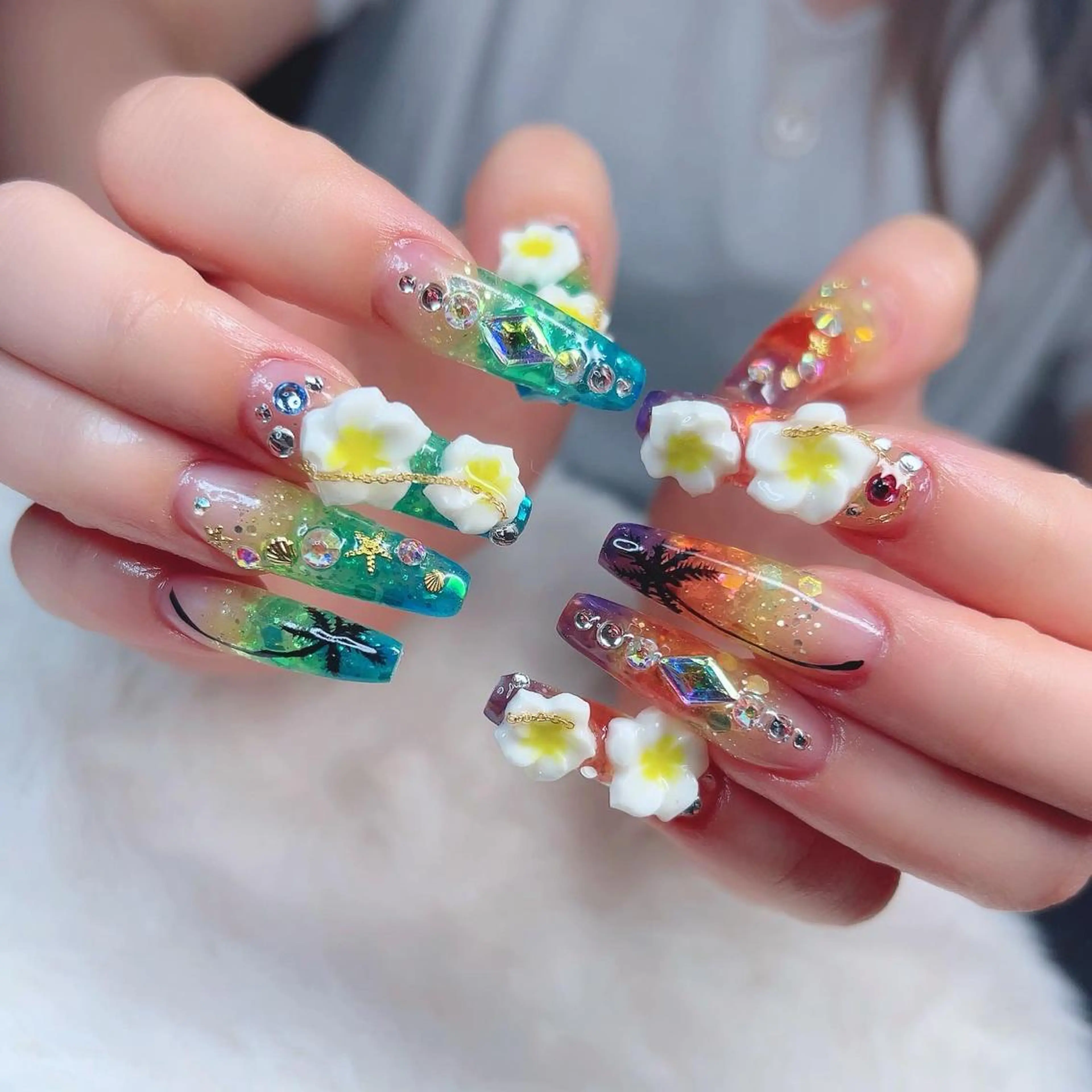 ロング nail salon azuのネイルデザイン