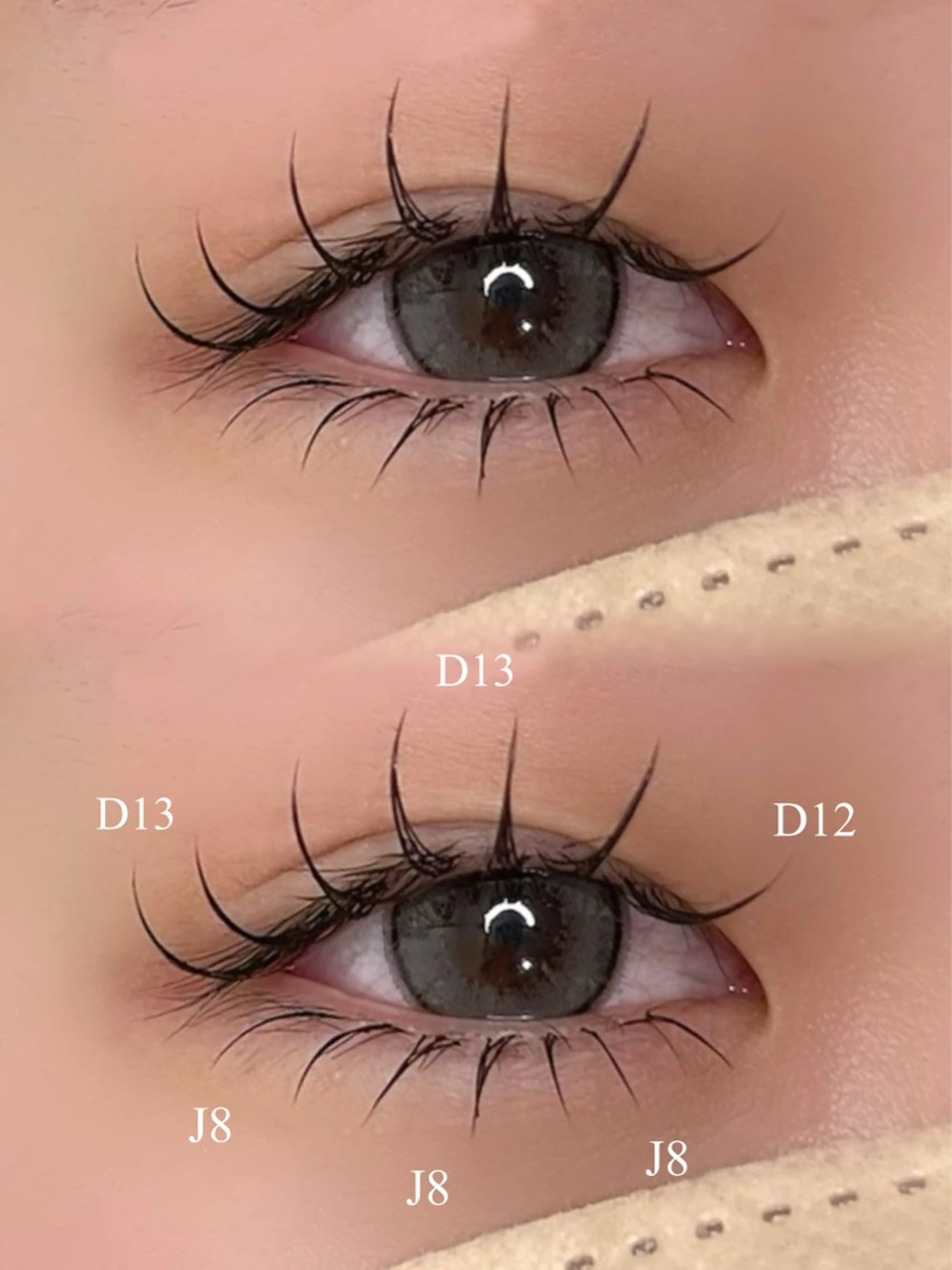 【上下セット🍒】flat lash 上100本下40    《オフ無料✨》コーティング仕上げ付き🌙の写真