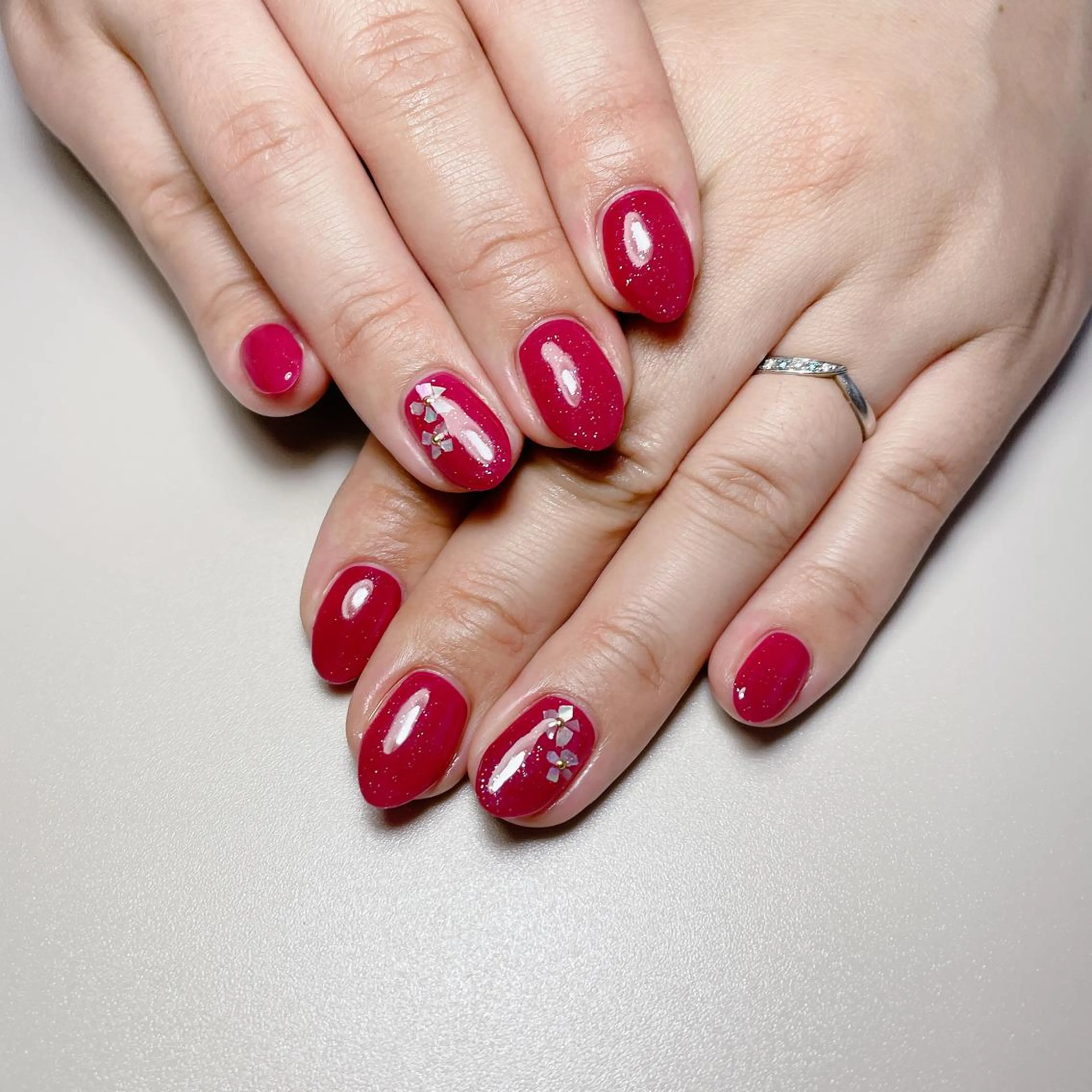 ネイル ラメ(グリッター) ハンドネイル kipinail 川﨑えりかのネイルデザイン