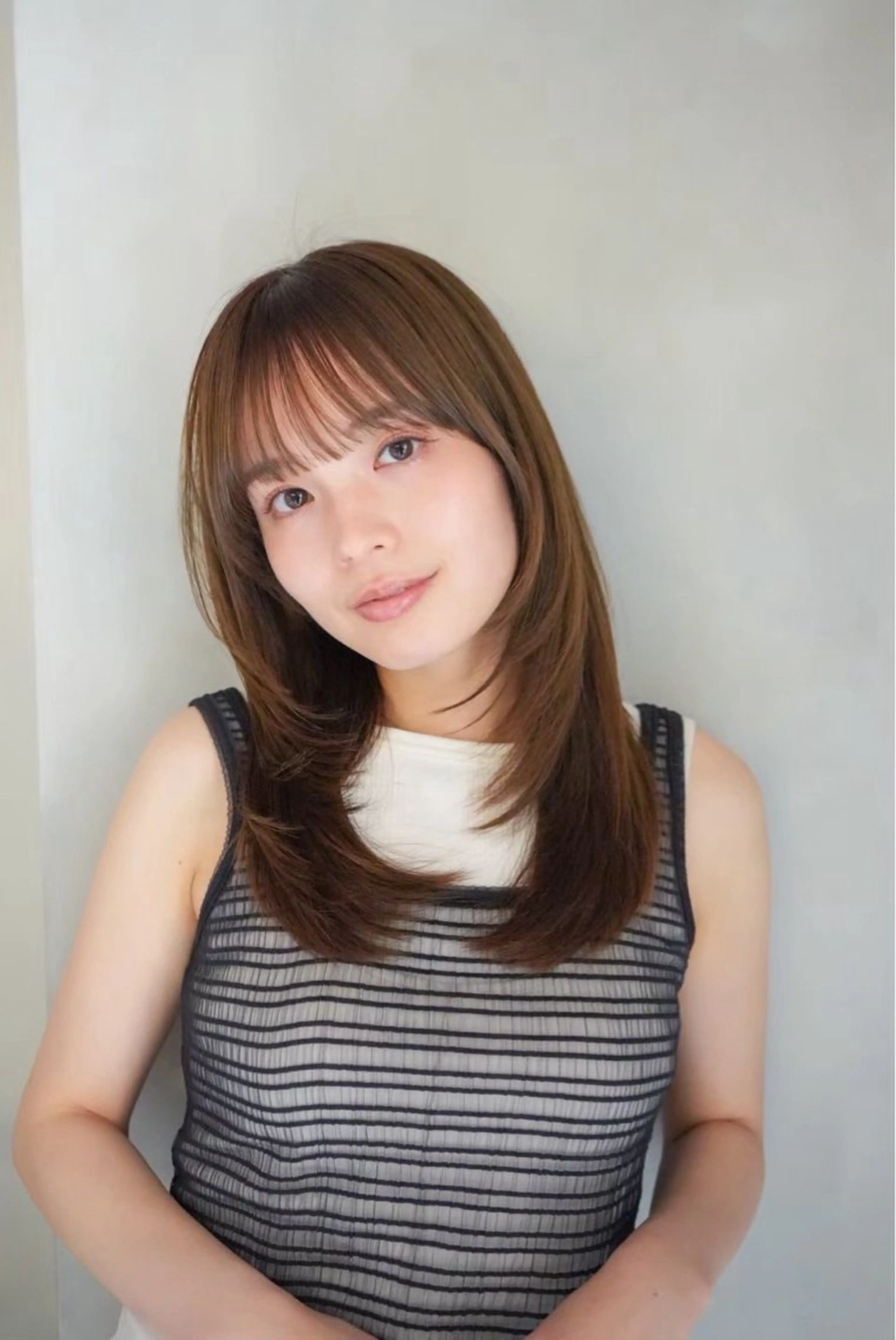 ミディアム LUVISM ボブ りきカットモデル募集のヘアスタイル