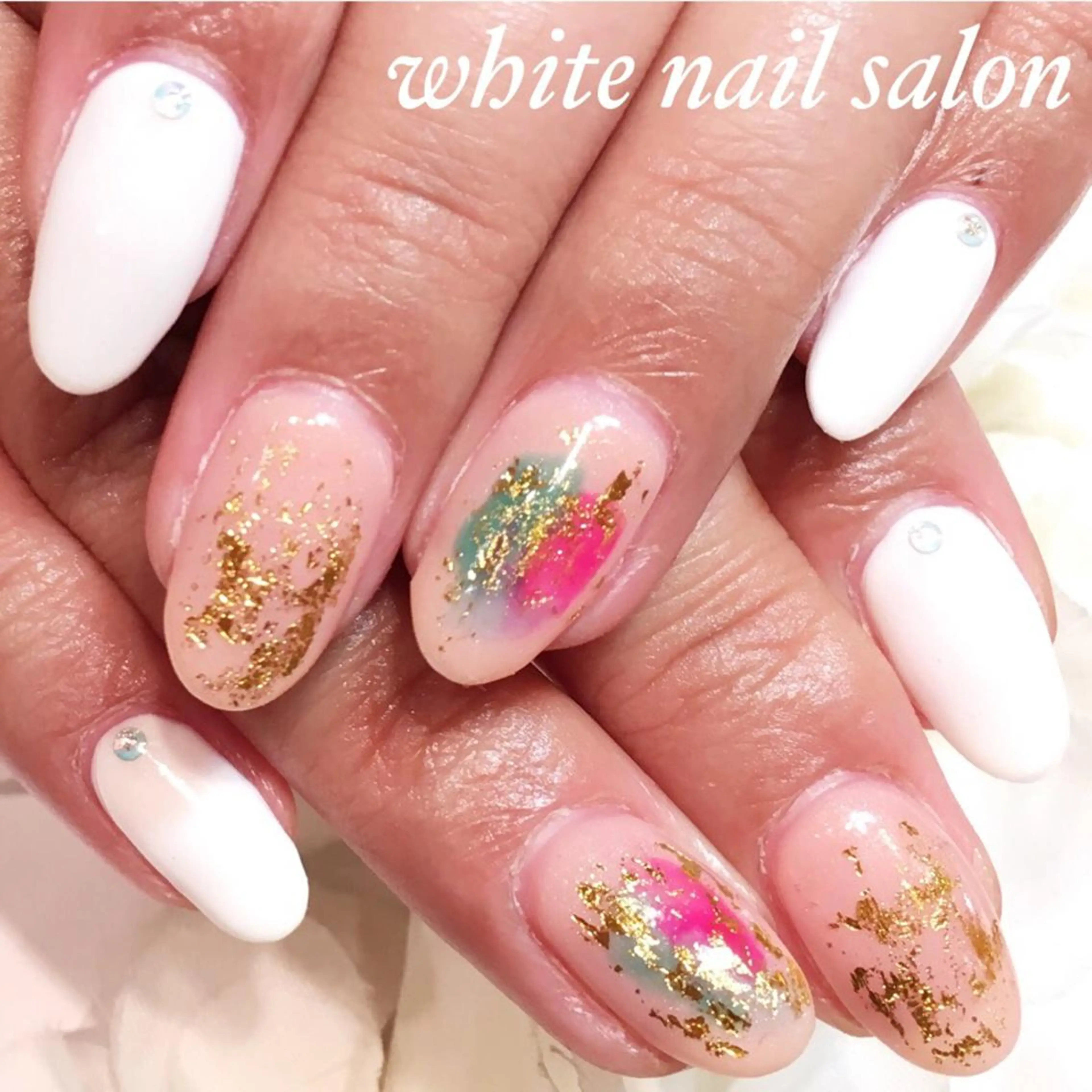ネイル フットネイル フレンチネイル ジェルネイル シンプルネイル ハンドネイル white nail salonのネイルデザイン