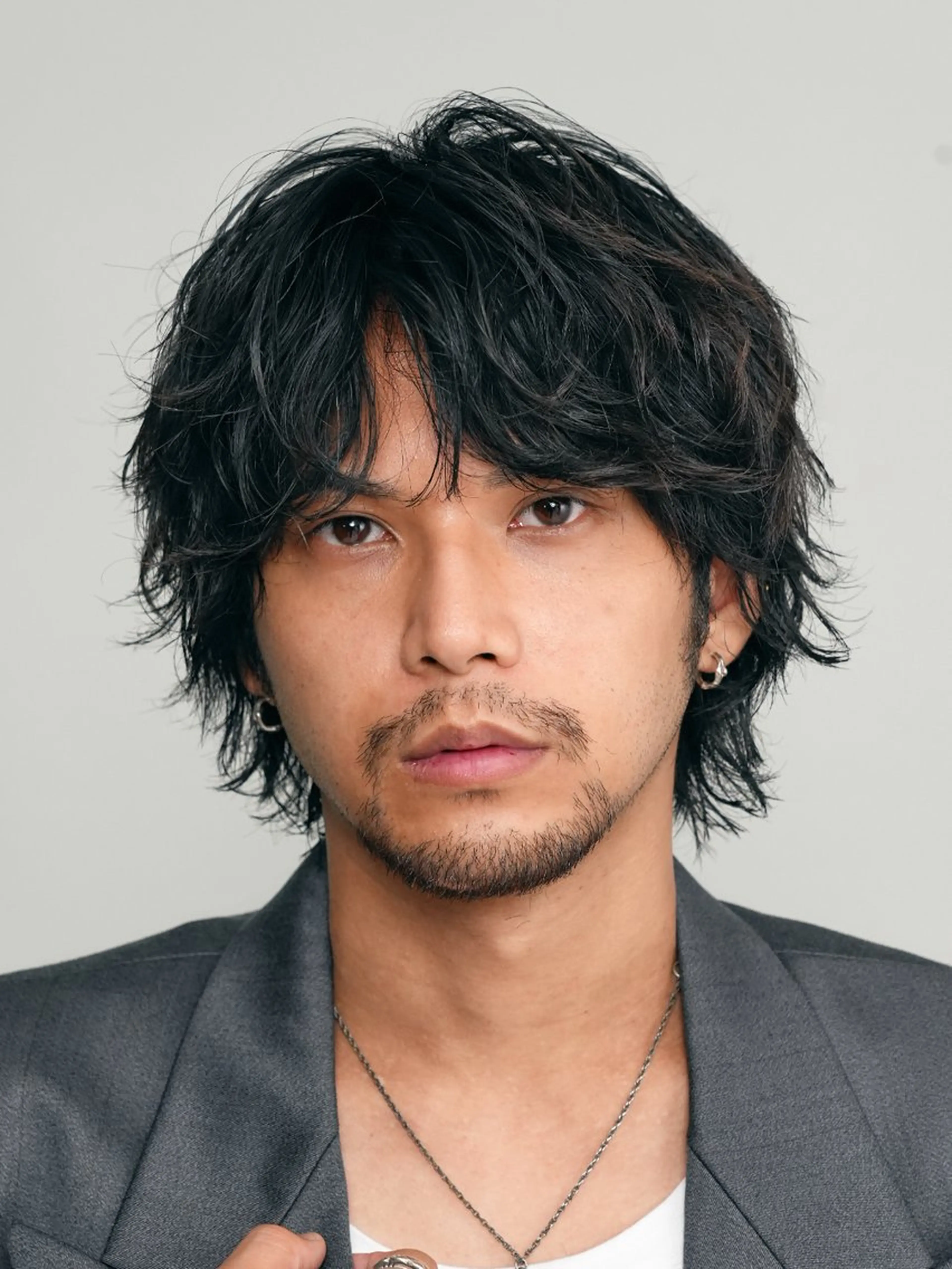 パーマ メンズ メンズパーマ メンズウルフカット ウルフカット カット パーマ 原宿 無料カット fifth イノウエのヘアスタイル