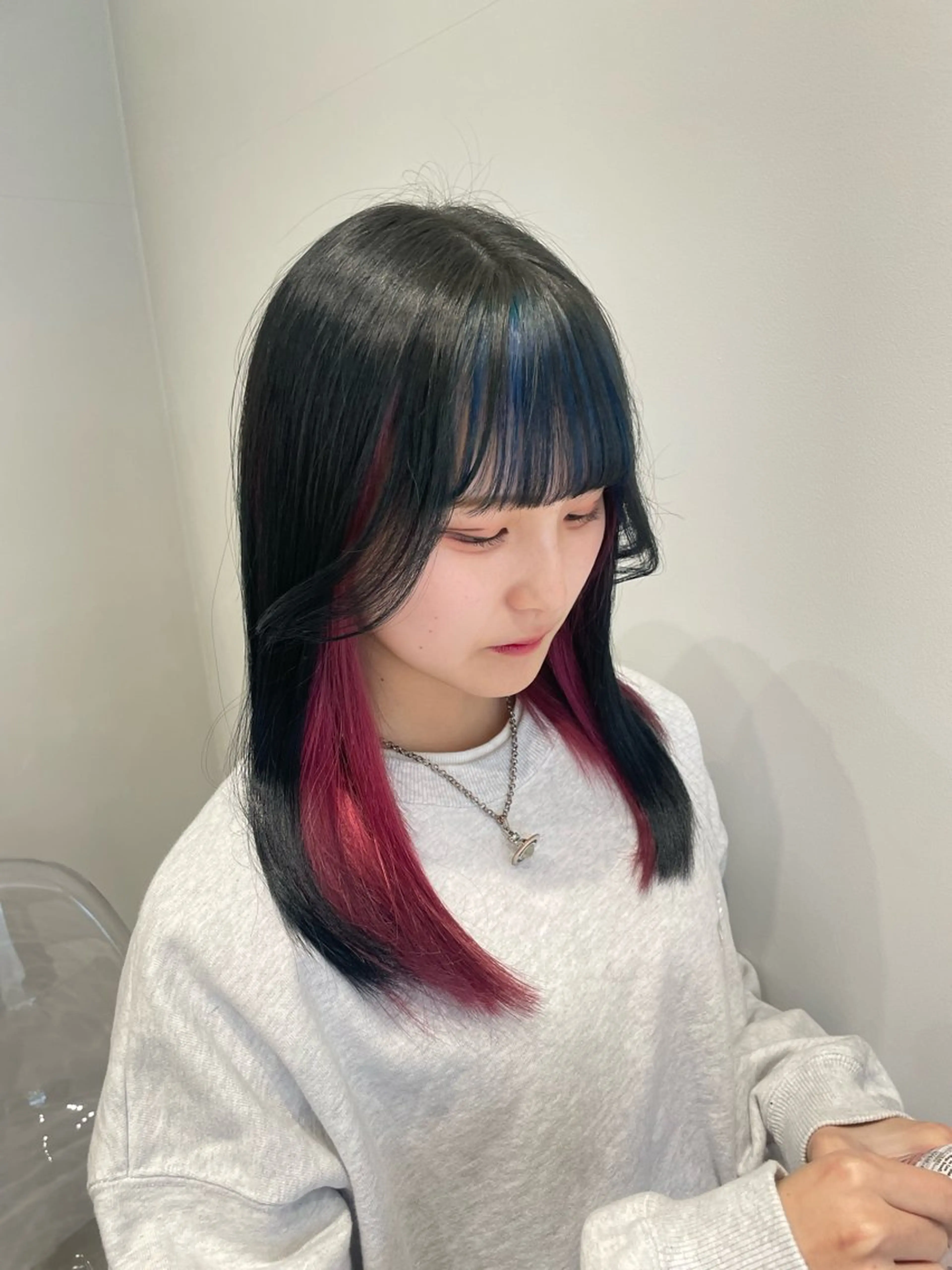 ロング カラー 無料ショートモデル 募集中❗️秋山ひらいのヘアスタイル