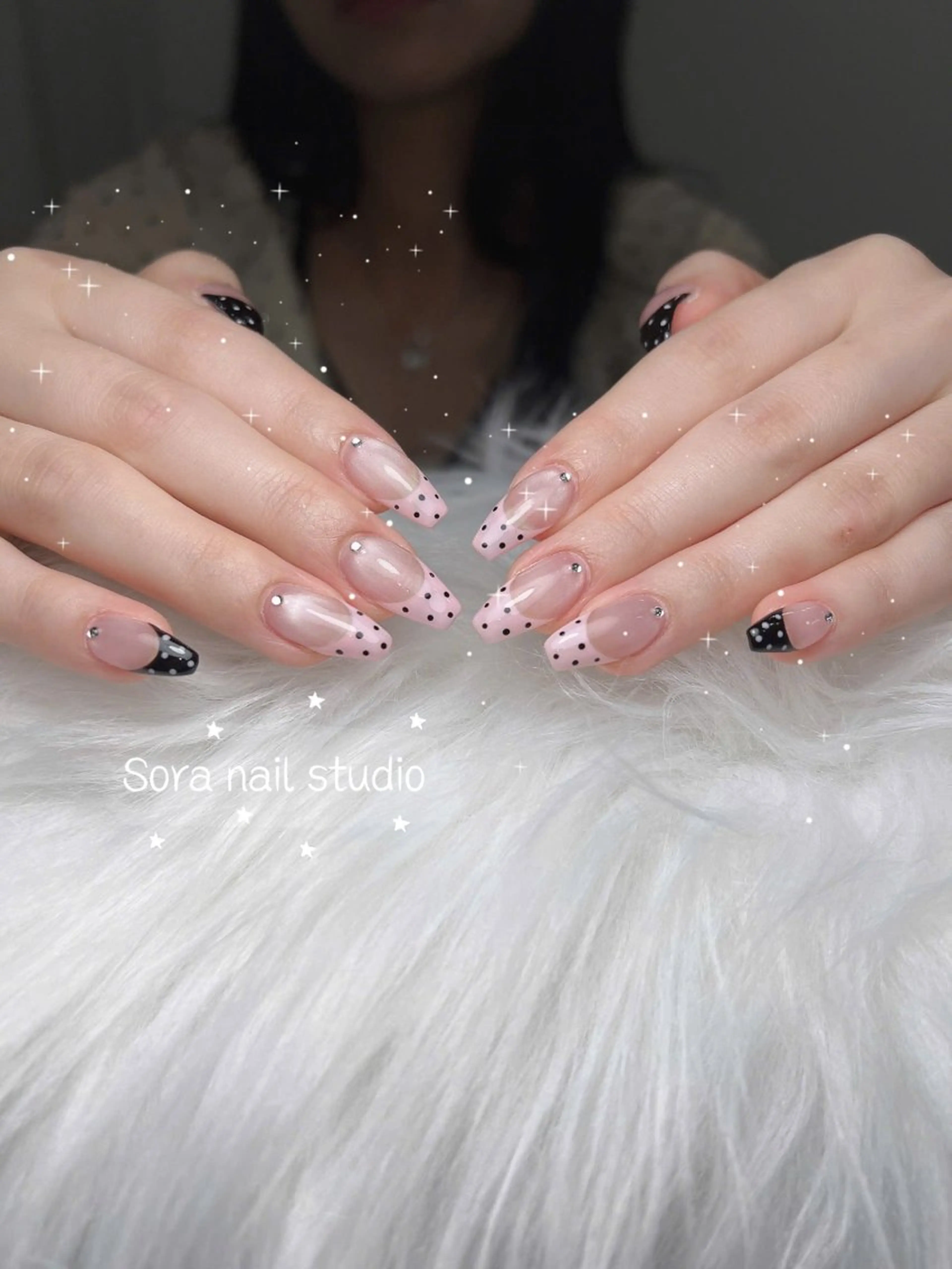 ネイル 長さ出し フレンチネイル グラデーション 卒業式 マグネットネイル Sora nail 長さ出し専門店のネイルデザイン