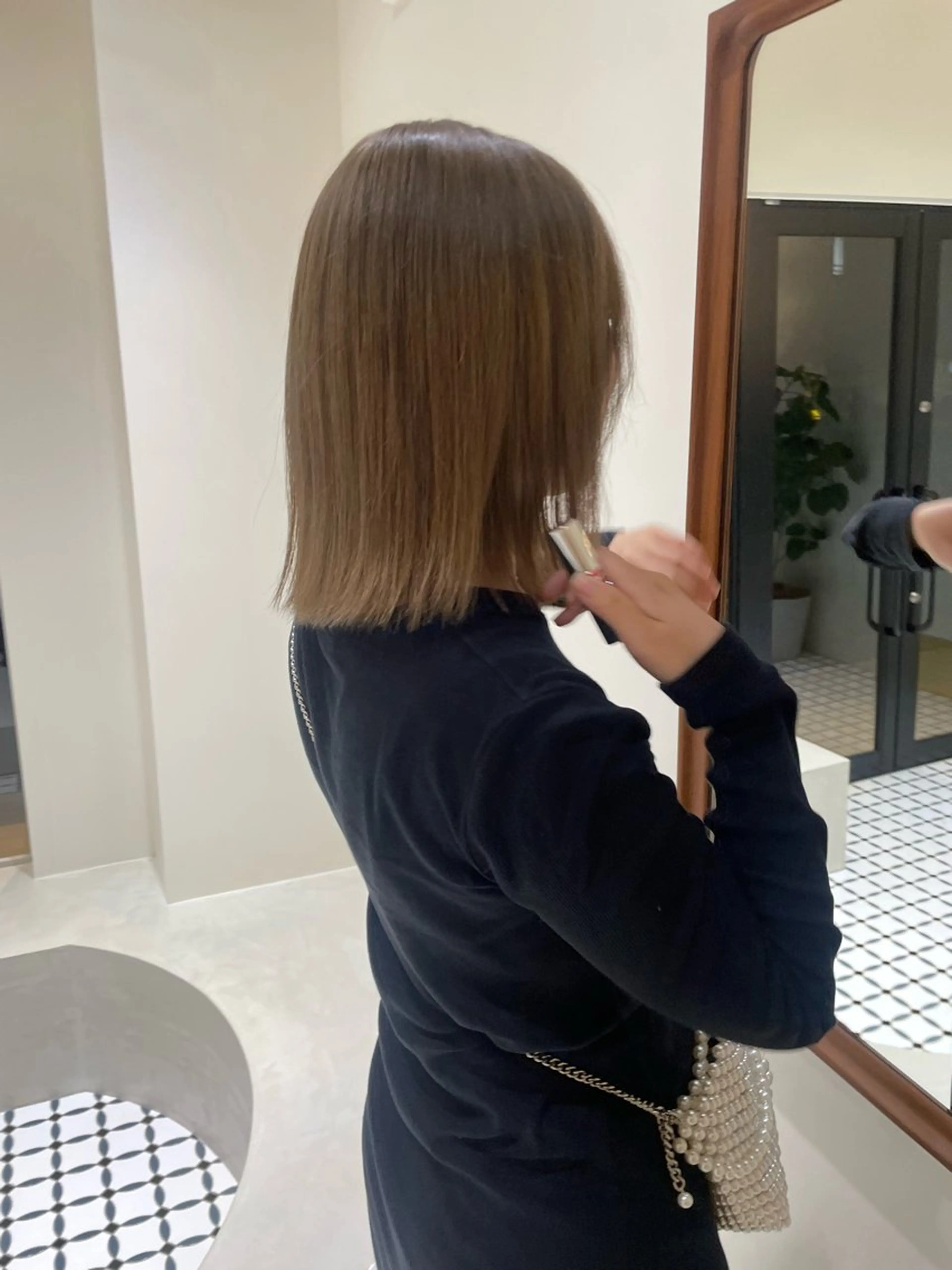 ミディアム カラー カット トリートメント DEEokazaki hina.Oのヘアスタイル