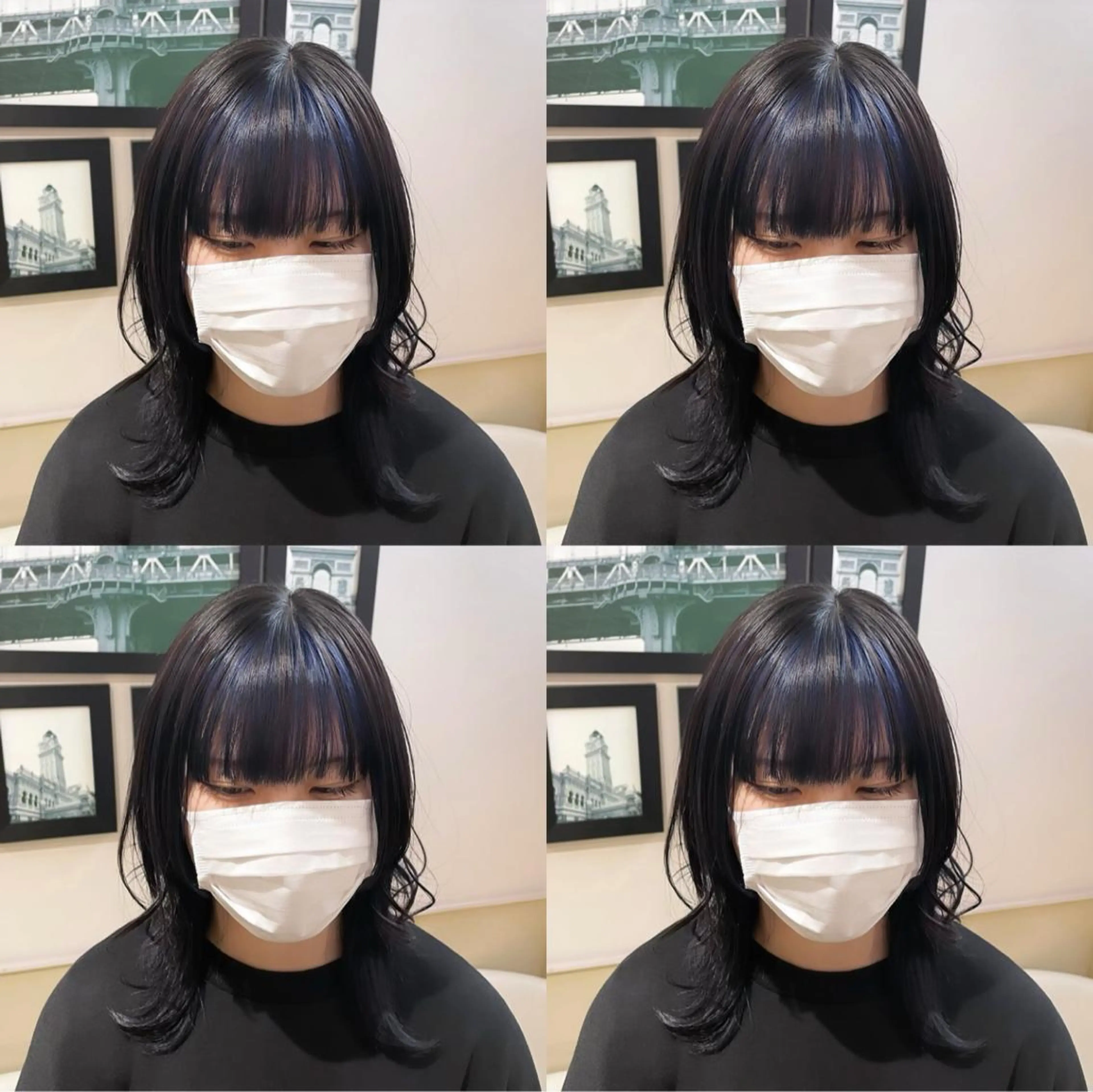 ミディアム カラー ネイビーカラー 🌟トップデザイナー 高橋🌟のヘアスタイル